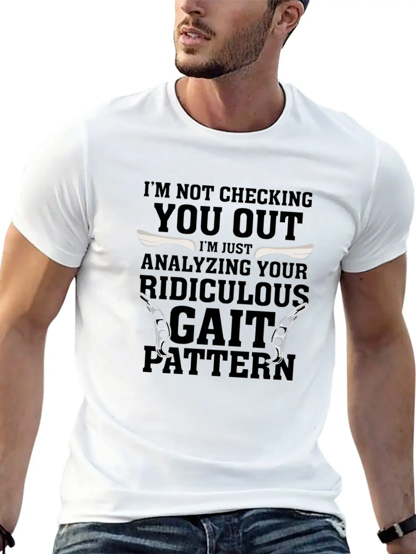PHYSICAL THERAPIST: Gait Pattern Gift Idea Soft Cotton Short Sleeve Tee – Unisex Wardrobe Staple