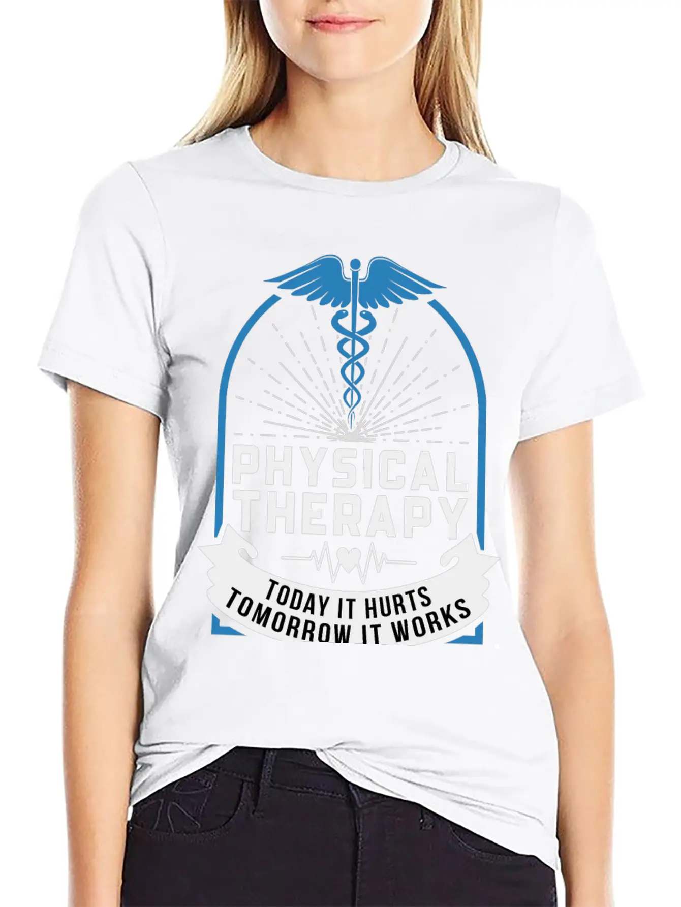 Physical Therapy, Today It Hurts Tomorrow It Works Essential Cotton Tee For Daily Outfits – Unisex Style