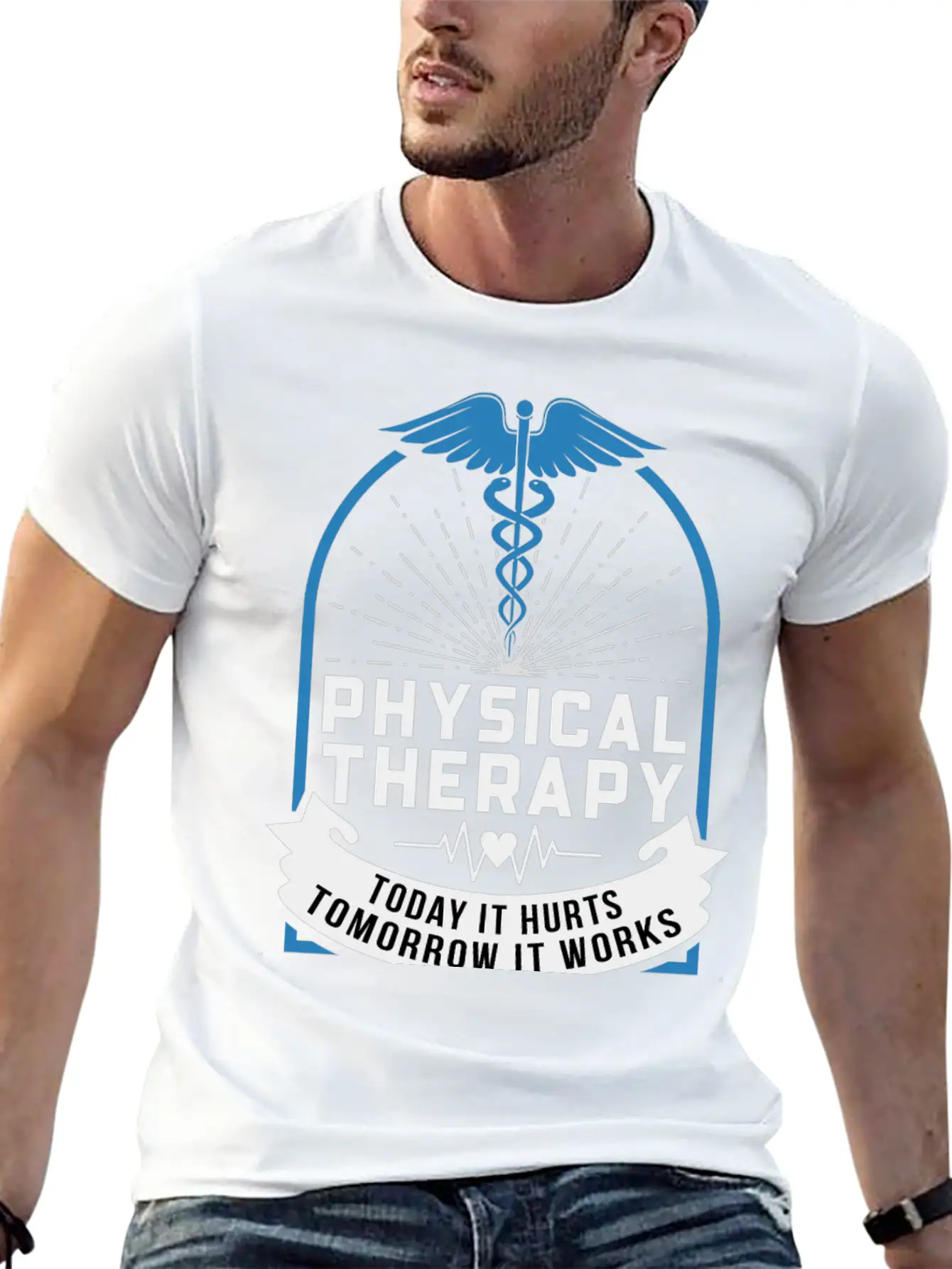 Physical Therapy, Today It Hurts Tomorrow It Works Essential Cotton Tee For Daily Outfits – Unisex Style