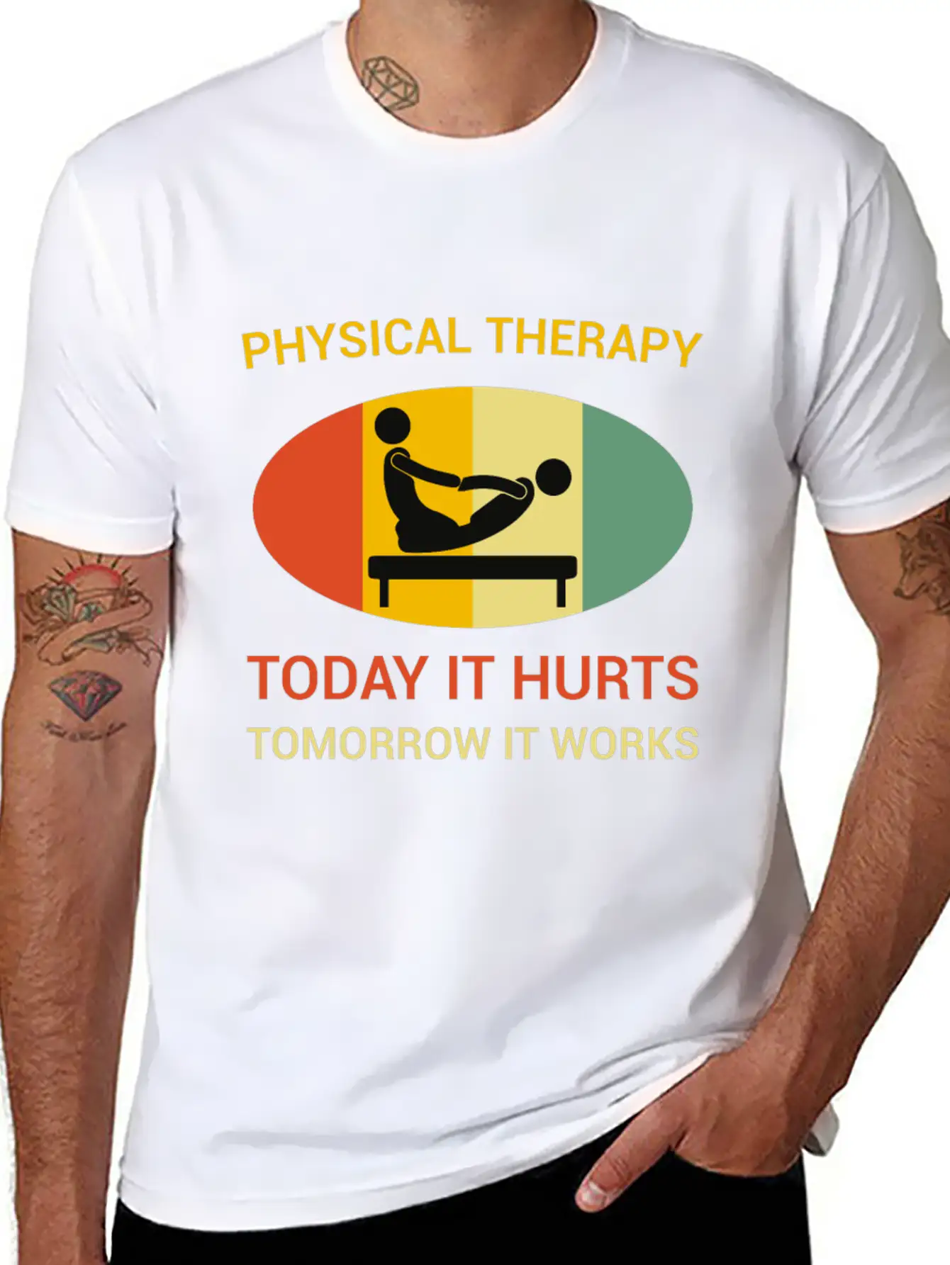 Physical Therapy Today It Hurts Tomorrow It Works Unisex Casual T-Shirt – Clean Design For Daily Comfort