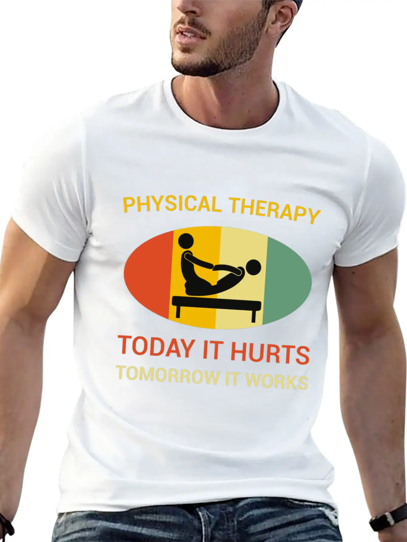 Physical Therapy Today It Hurts Tomorrow It Works Unisex Casual T-Shirt – Clean Design For Daily Comfort