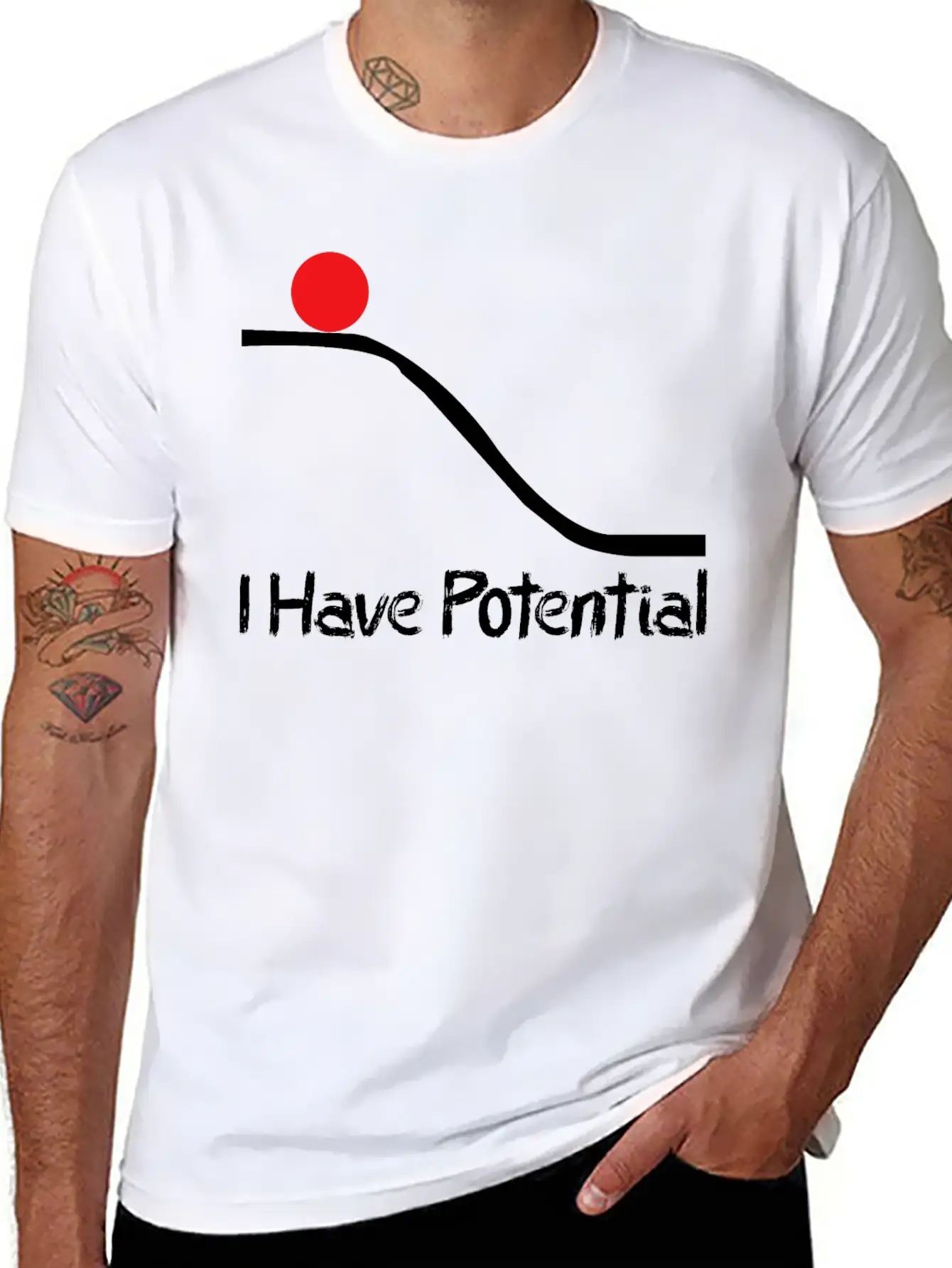 Physics I Have Potential Energy Funny Unisex Casual T-Shirt – Clean Design For Daily Comfort