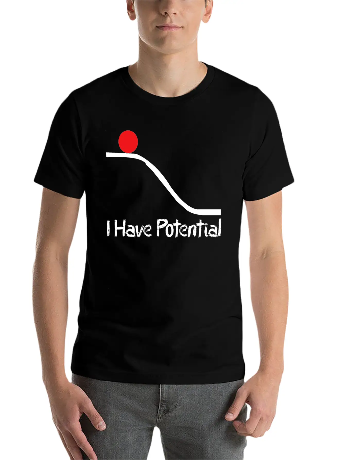 Physics I Have Potential Energy Funny Unisex Casual T-Shirt – Clean Design For Daily Comfort