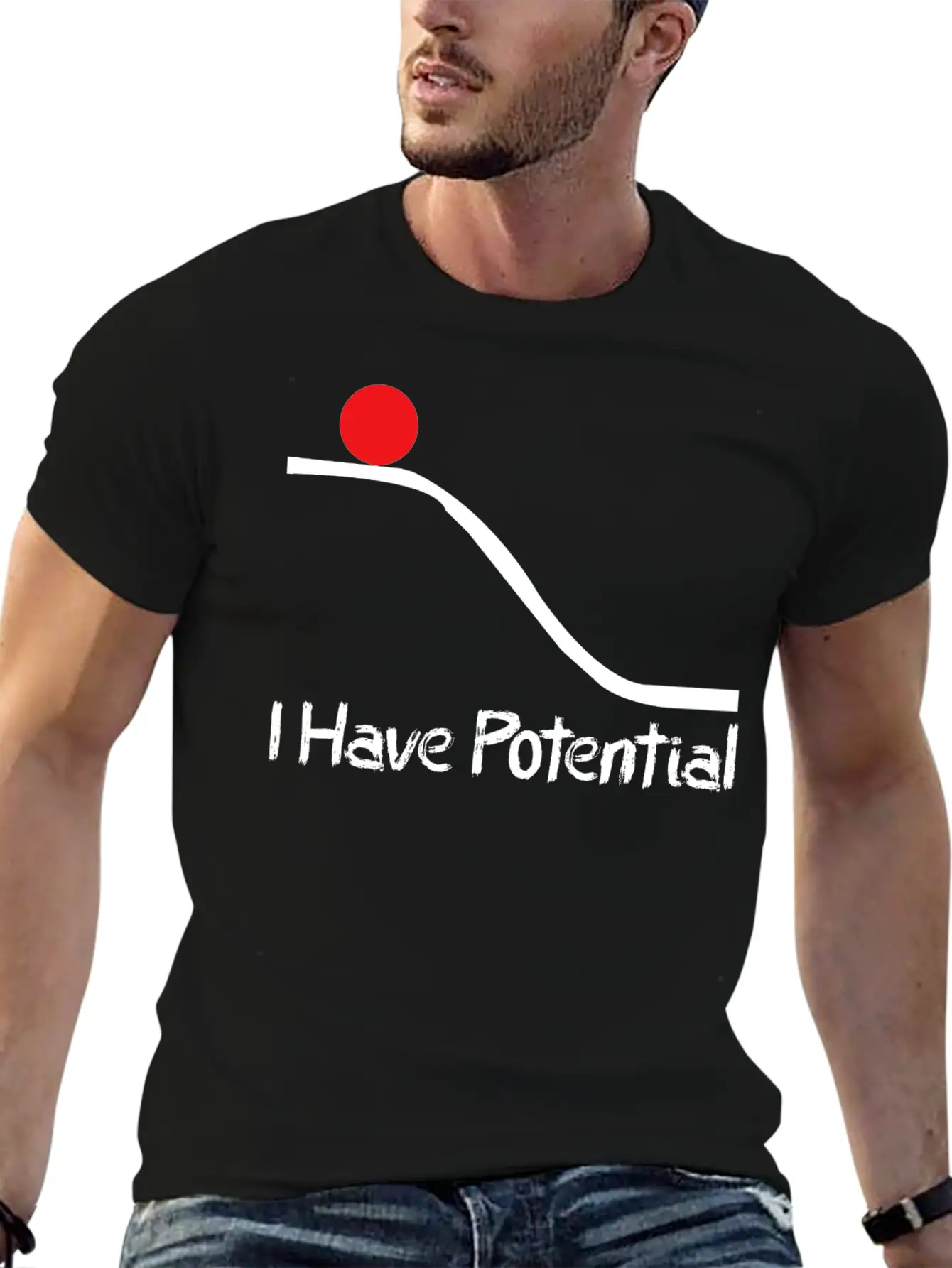 Physics I Have Potential Energy Funny Unisex Casual T-Shirt – Clean Design For Daily Comfort