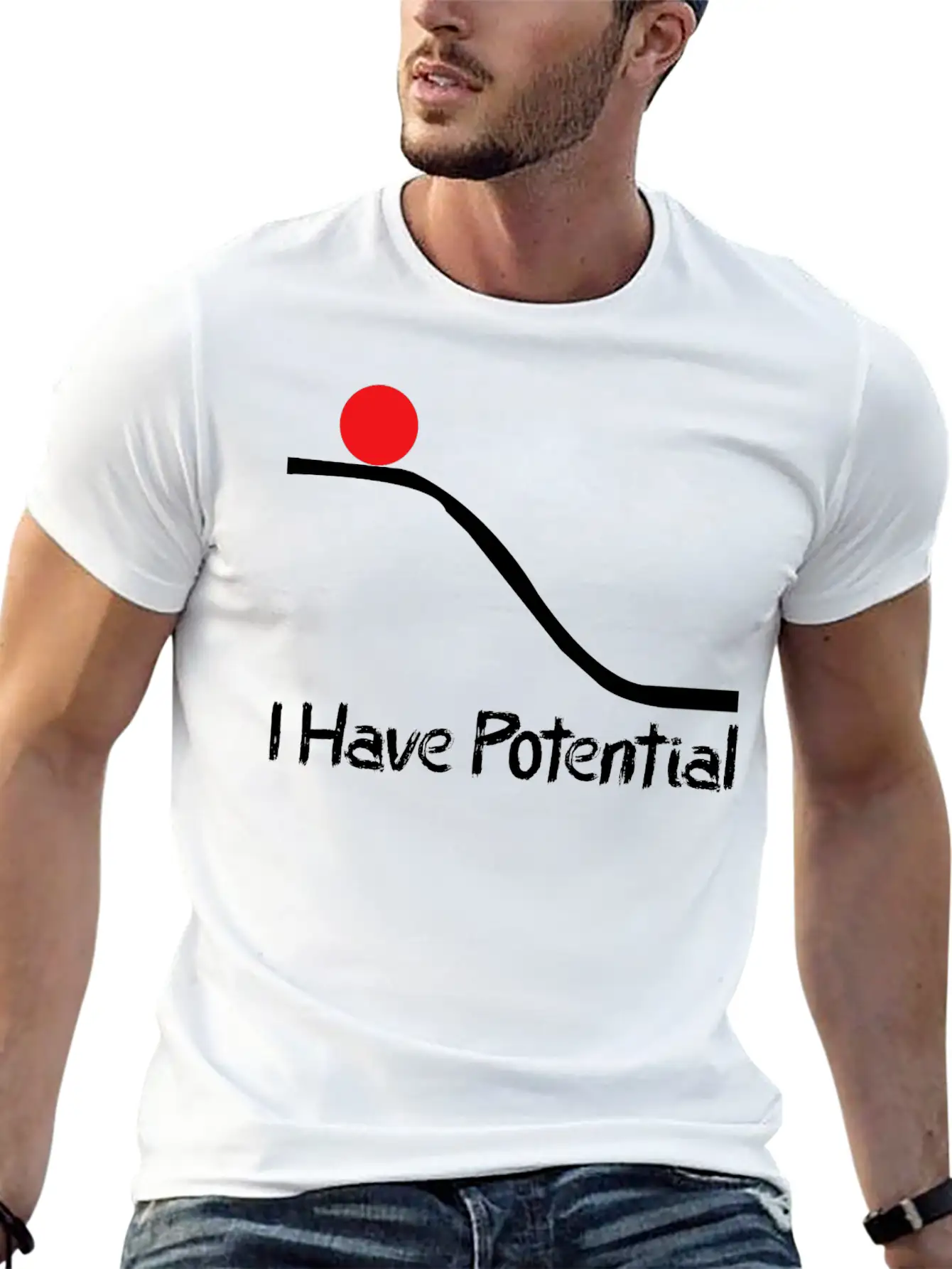 Physics I Have Potential Energy Funny Unisex Casual T-Shirt – Clean Design For Daily Comfort
