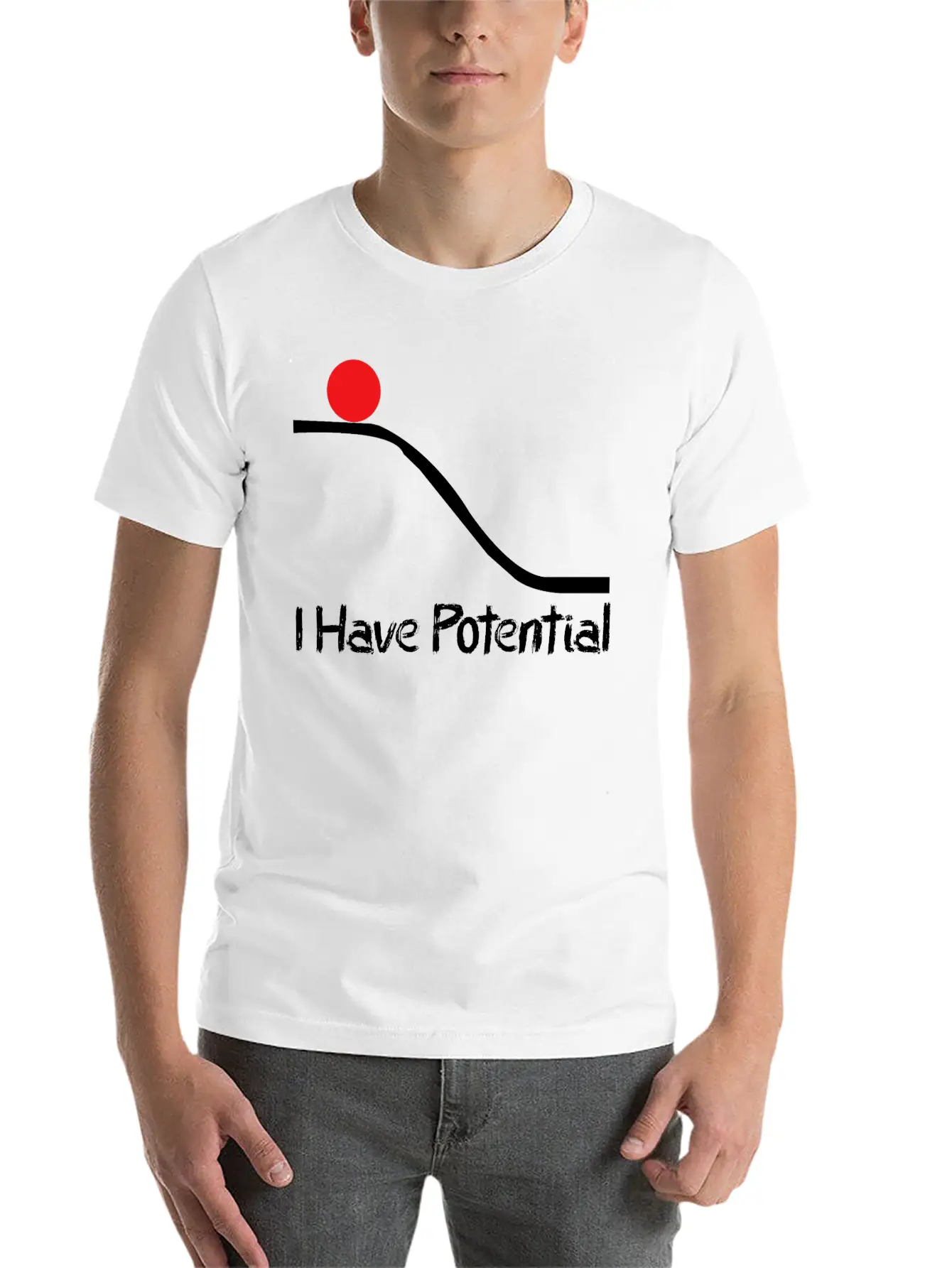 Physics I Have Potential Energy Funny Unisex Casual T-Shirt – Clean Design For Daily Comfort