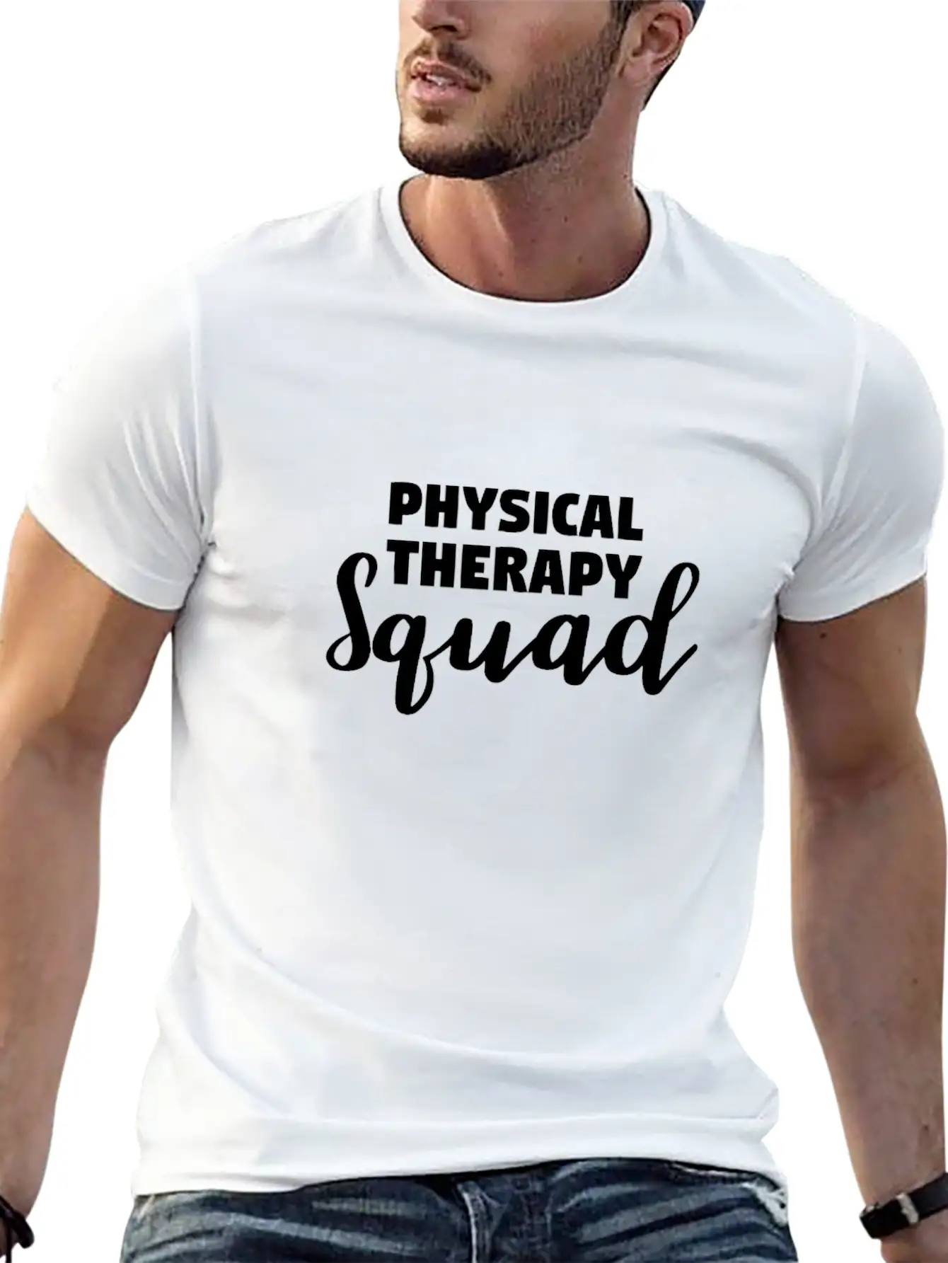 Physio Squad Massage Fascia Exercise Shirt Gift Modern Fit Casual T-Shirt – Clean And Versatile Design