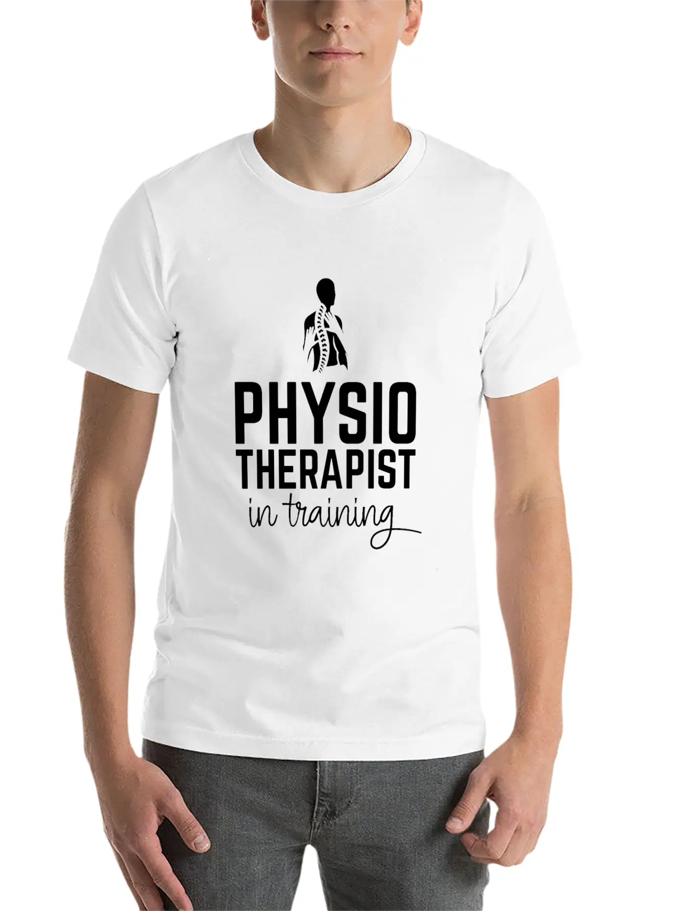Physiotherapist In Training Lightweight Cotton T-Shirt – Daily Comfort Graphic Shirt