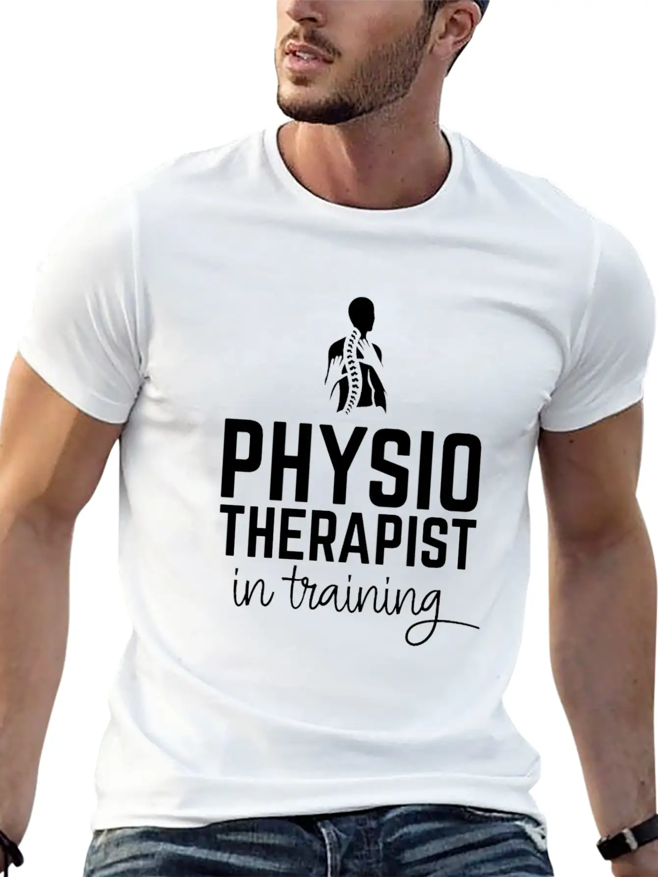 Physiotherapist In Training Lightweight Cotton T-Shirt – Daily Comfort Graphic Shirt
