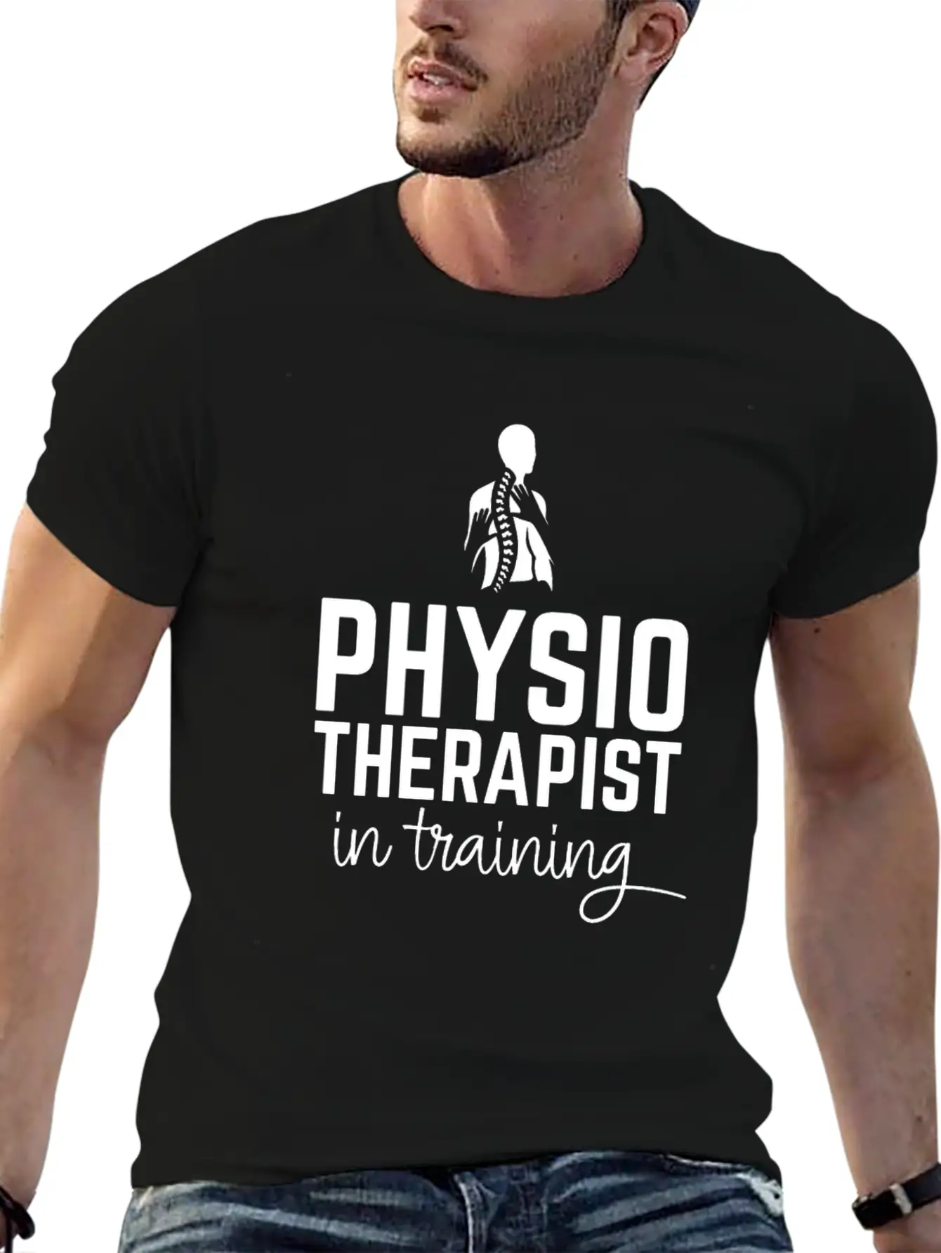 Physiotherapist In Training Lightweight Cotton T-Shirt – Daily Comfort Graphic Shirt