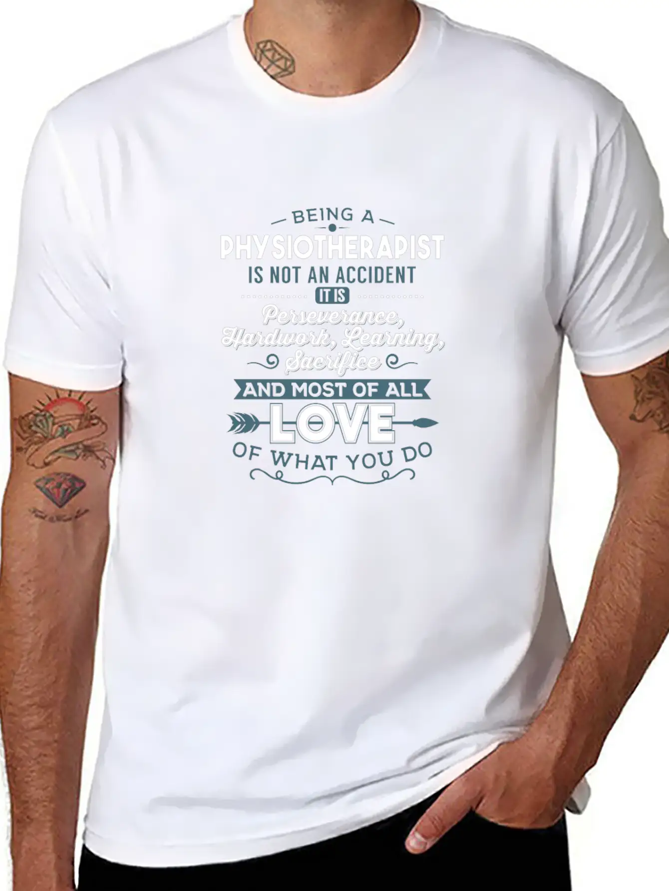 Physiotherapist Love What You Do Gift Basic Graphic T-Shirt – Daily Comfort In Soft Cotton