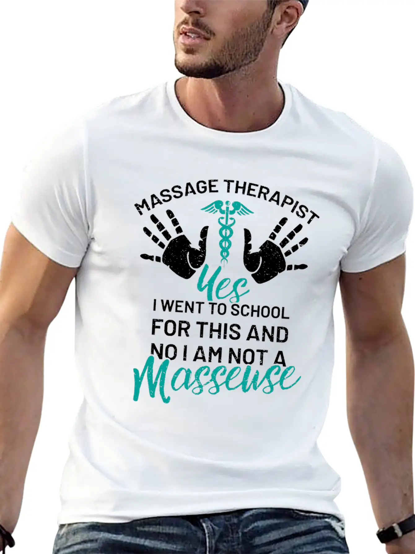 Physiotherapist Massage Mass Quota Funny Awesome Basic Graphic T-Shirt – Daily Comfort In Soft Cotton