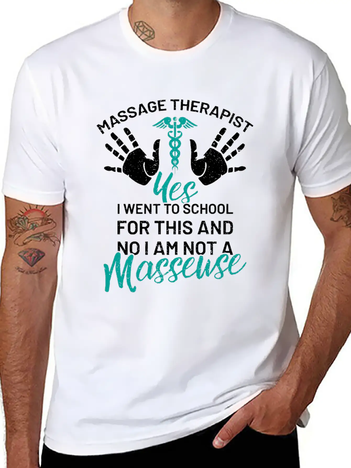 Physiotherapist Massage Mass Quota Funny Awesome Basic Graphic T-Shirt – Daily Comfort In Soft Cotton