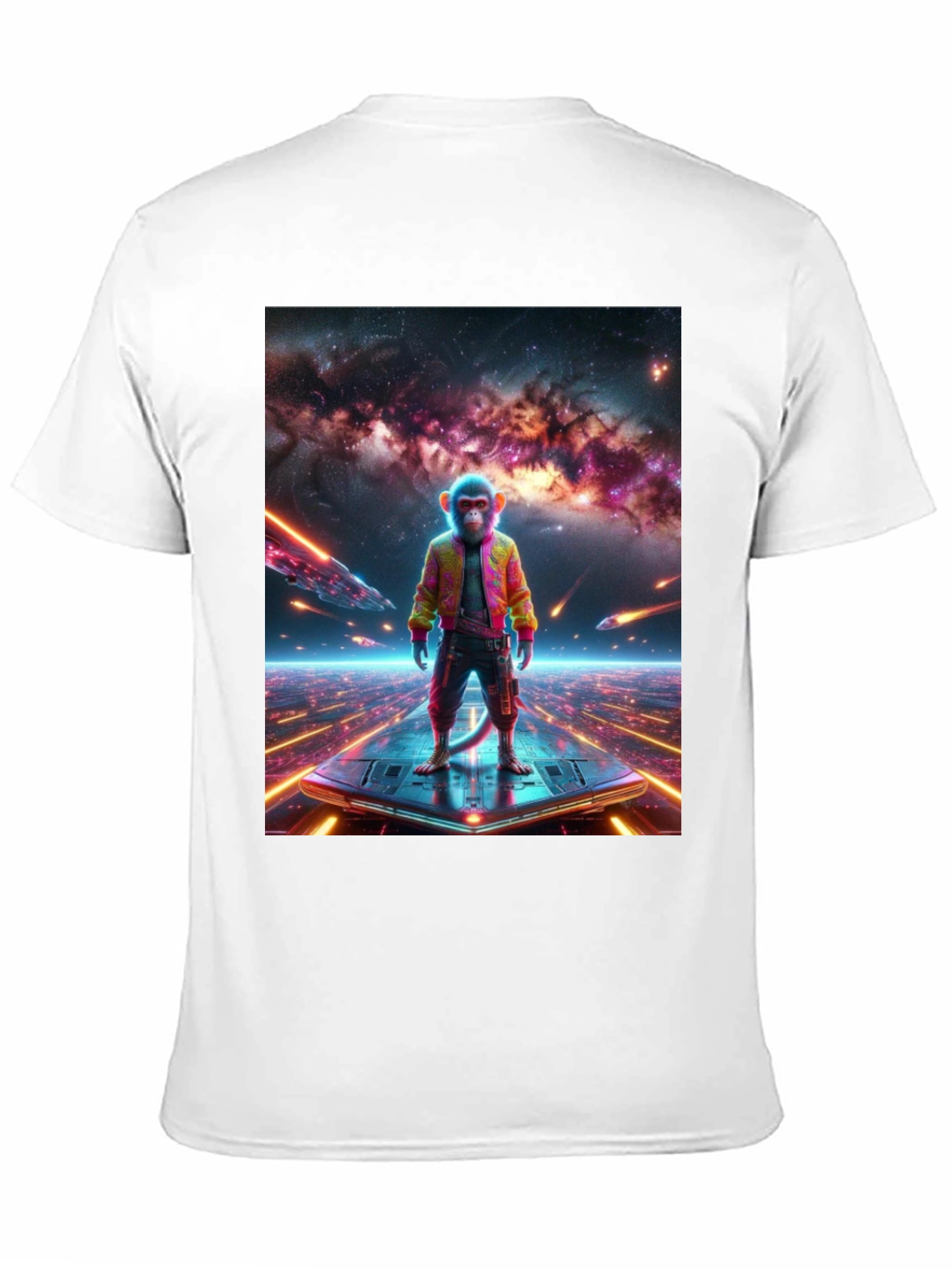 Sci-Fi Monkey T-Shirt - Space Age Ape