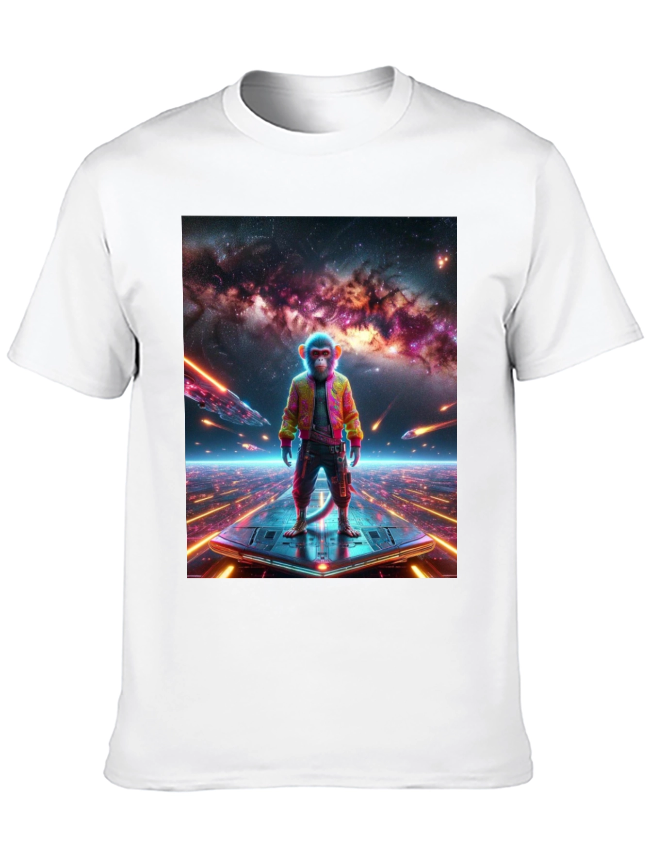 Sci-Fi Monkey T-Shirt - Space Age Ape