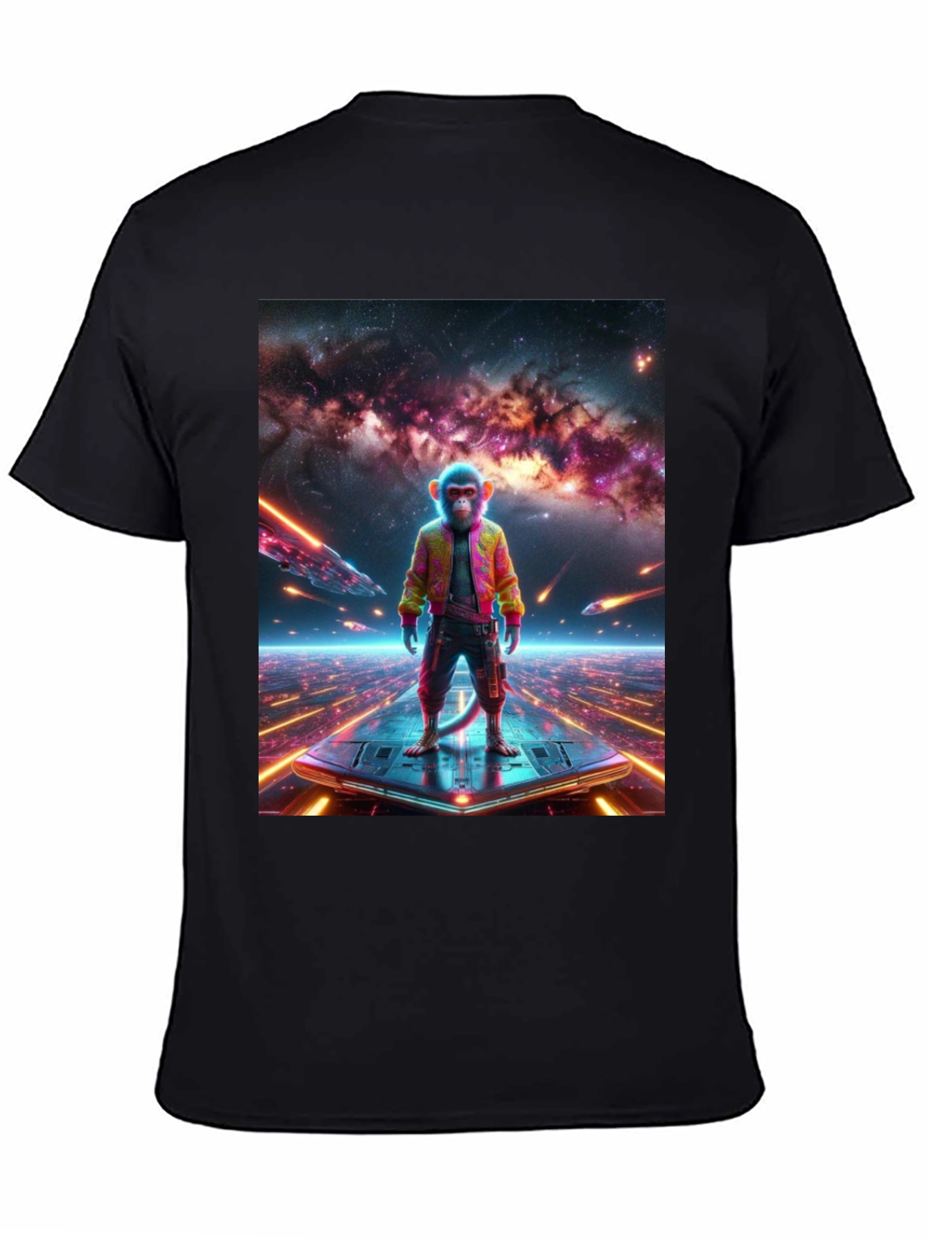 Sci-Fi Monkey T-Shirt - Space Age Ape