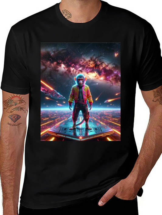 Sci-Fi Monkey T-Shirt - Space Age Ape