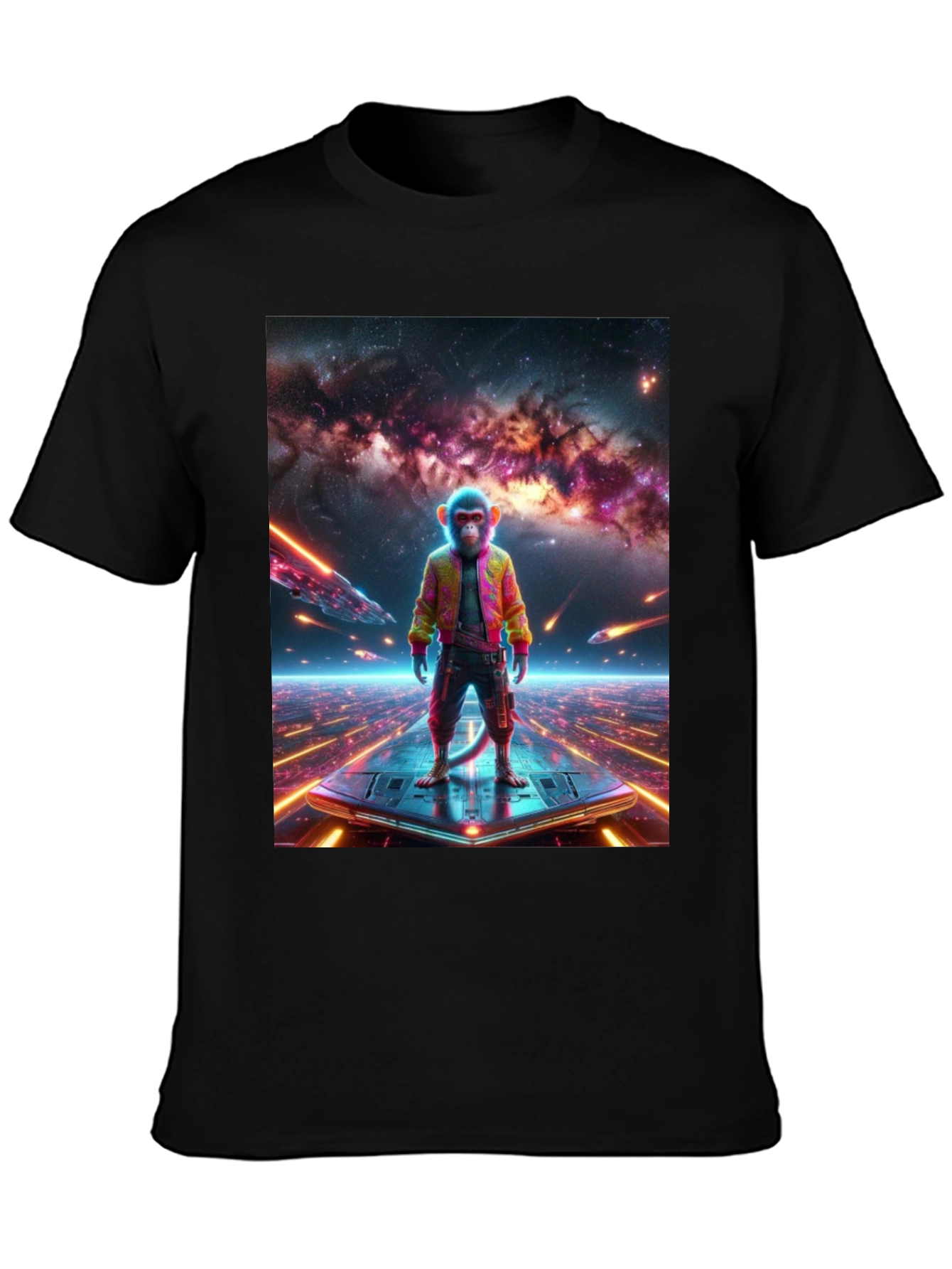 Sci-Fi Monkey T-Shirt - Space Age Ape