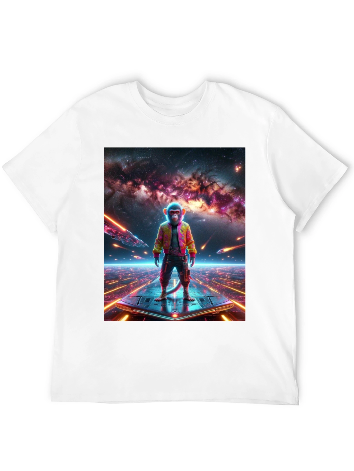 Sci-Fi Monkey T-Shirt - Space Age Ape
