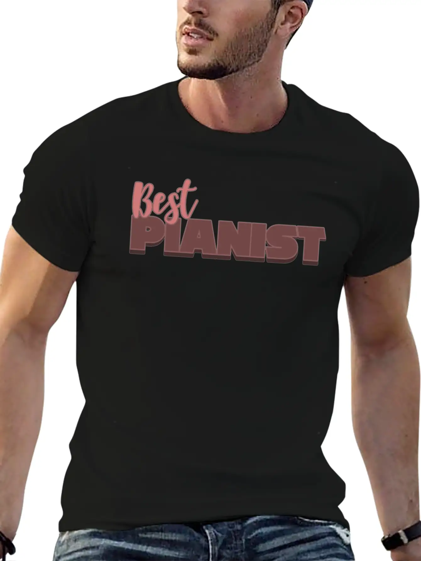 Pianist Piano Player Musician Music Gift Classic Fit Graphic Tee For Daily Comfort – Unisex Cotton Shirt