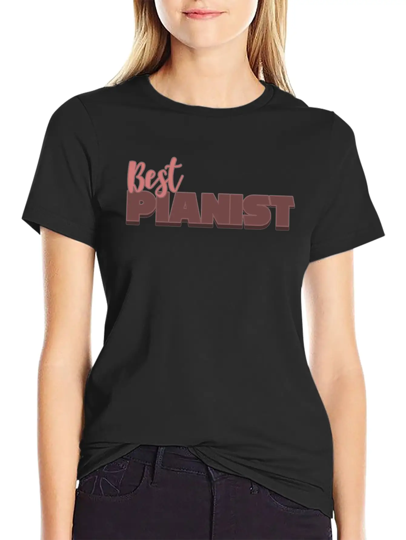 Pianist Piano Player Musician Music Gift Classic Fit Graphic Tee For Daily Comfort – Unisex Cotton Shirt