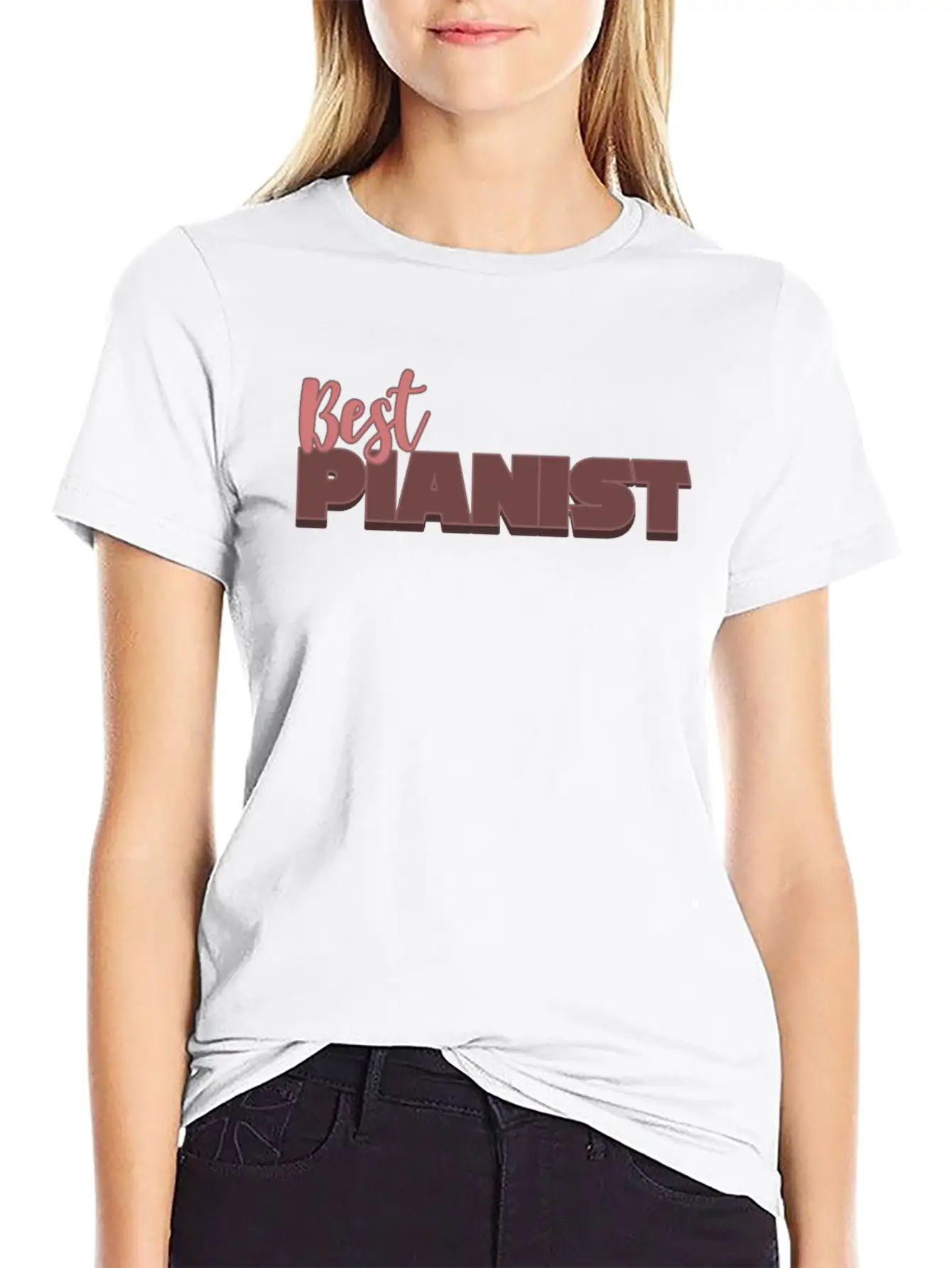Pianist Piano Player Musician Music Gift Classic Fit Graphic Tee For Daily Comfort – Unisex Cotton Shirt