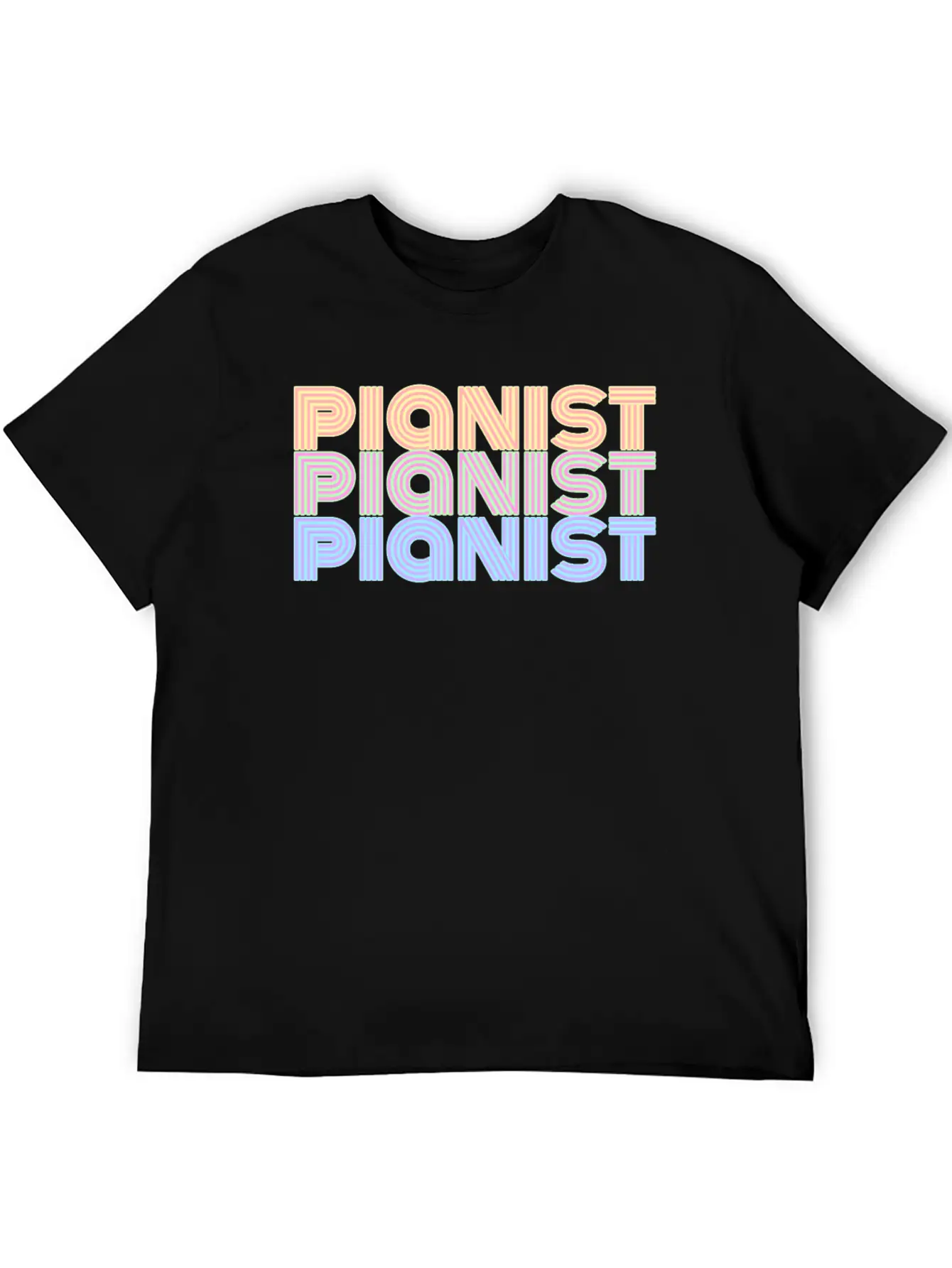 Pianist Piano Player Musician Music Gift Lightweight Cotton T-Shirt – Daily Comfort Graphic Shirt