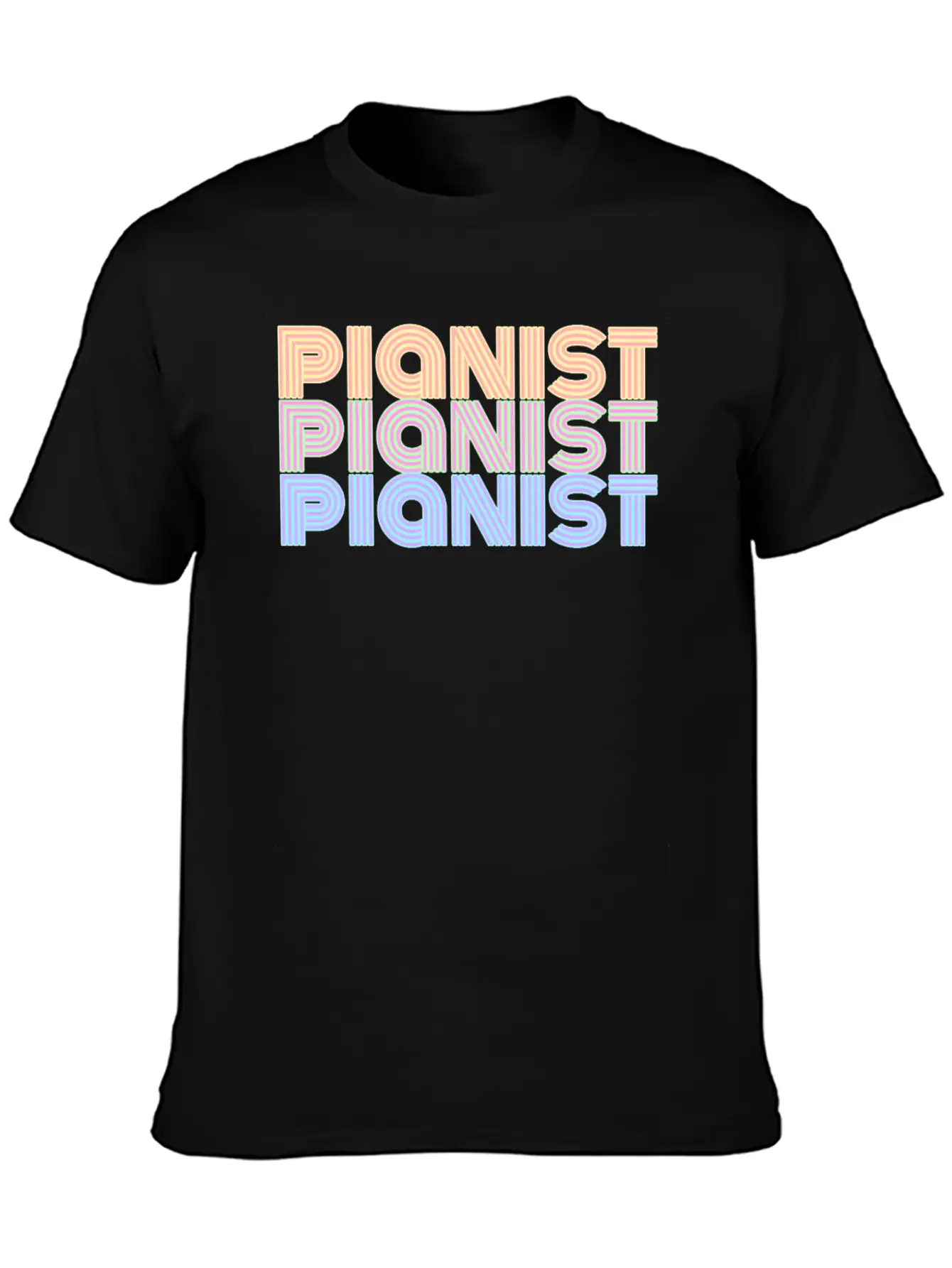 Pianist Piano Player Musician Music Gift Lightweight Cotton T-Shirt – Daily Comfort Graphic Shirt