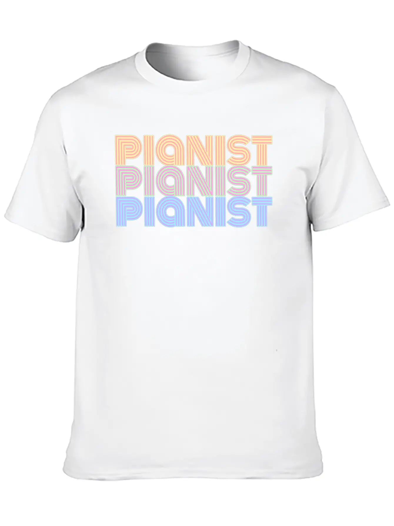 Pianist Piano Player Musician Music Gift Lightweight Cotton T-Shirt – Daily Comfort Graphic Shirt