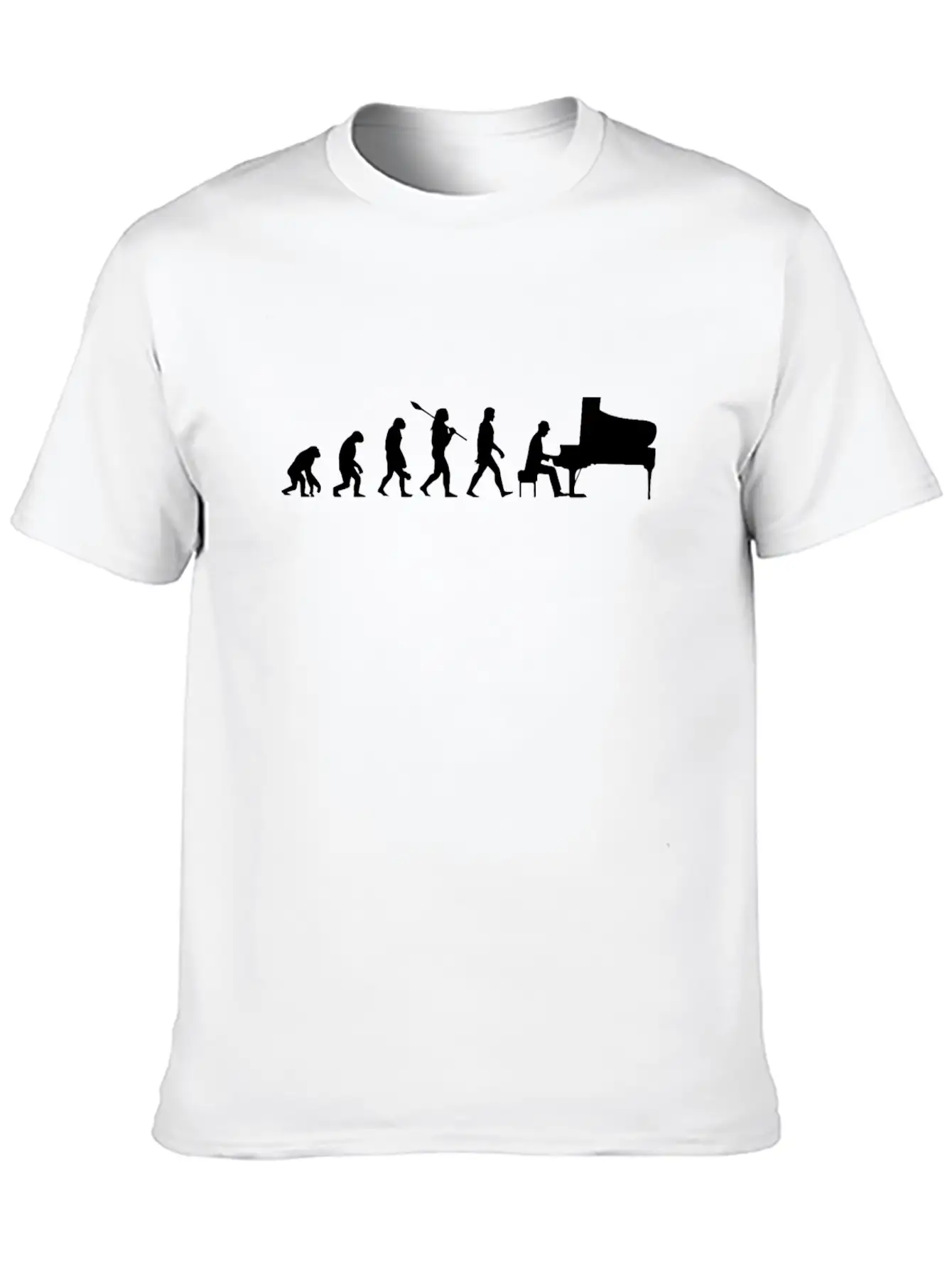 Piano Classic Fit Graphic Tee For Daily Comfort – Unisex Cotton Shirt