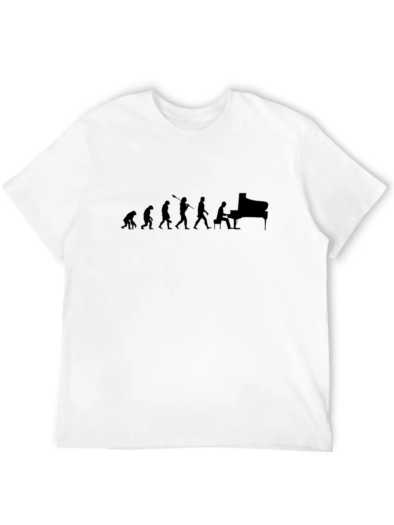 Piano Classic Fit Graphic Tee For Daily Comfort – Unisex Cotton Shirt