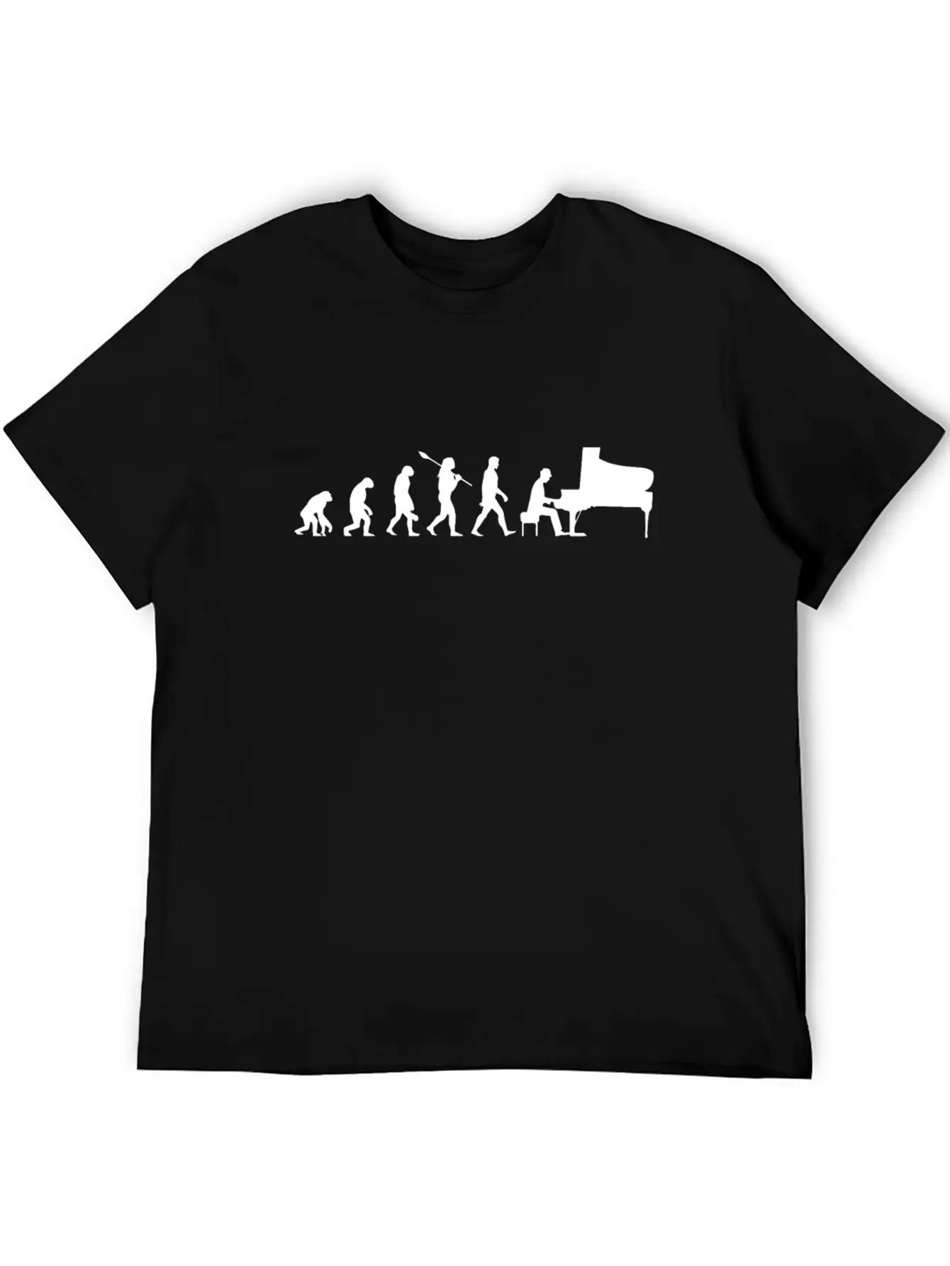 Piano Classic Fit Graphic Tee For Daily Comfort – Unisex Cotton Shirt