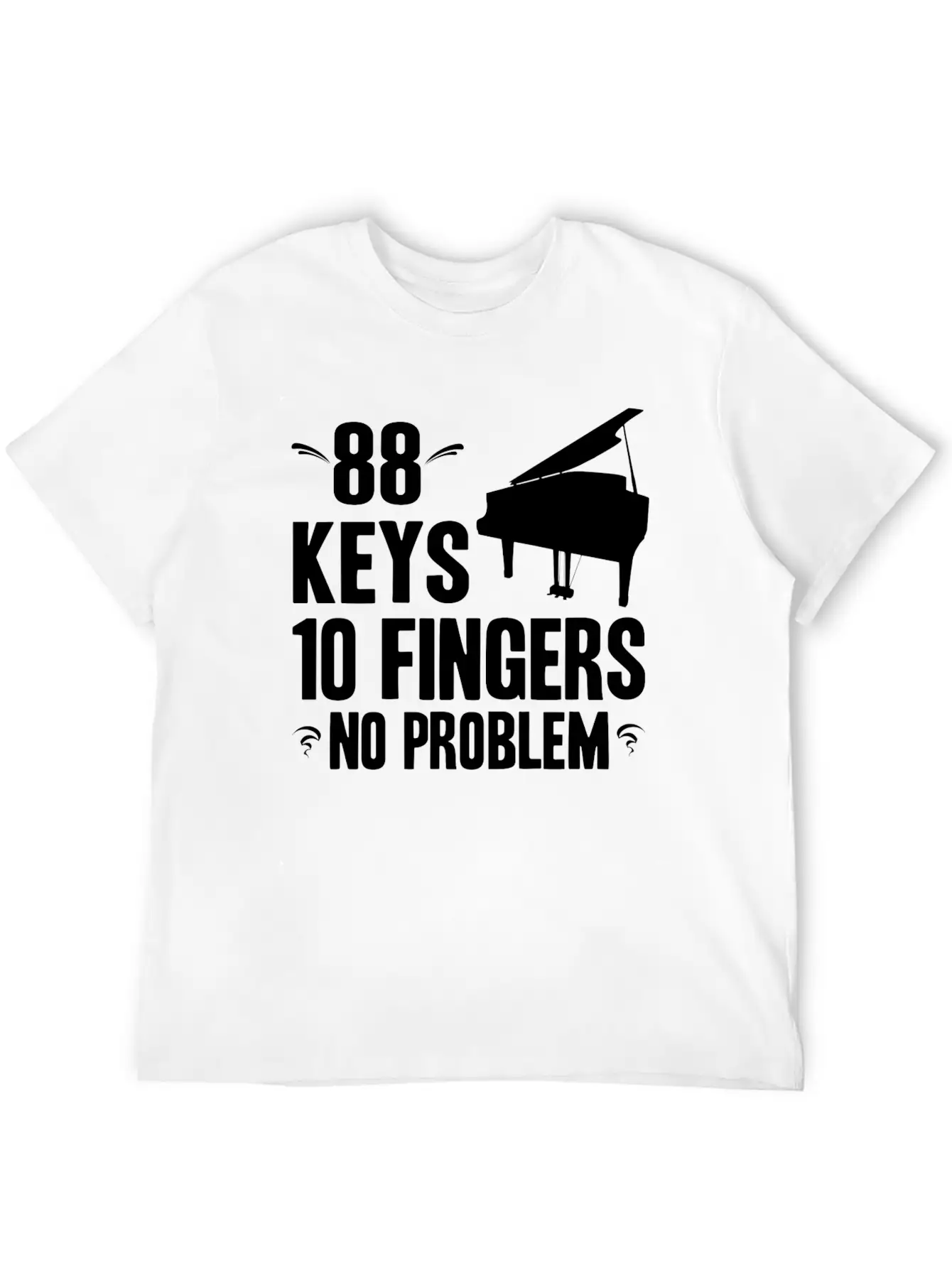 Piano Essential Cotton Tee For Daily Outfits – Unisex Style