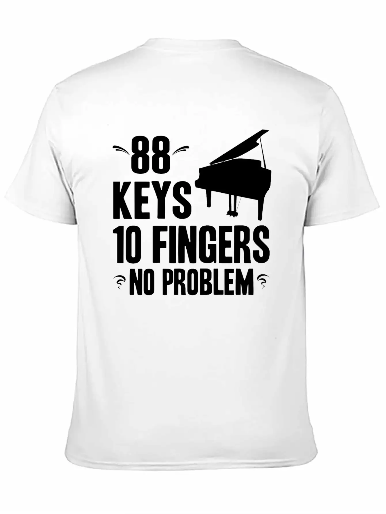 Piano Essential Cotton Tee For Daily Outfits – Unisex Style