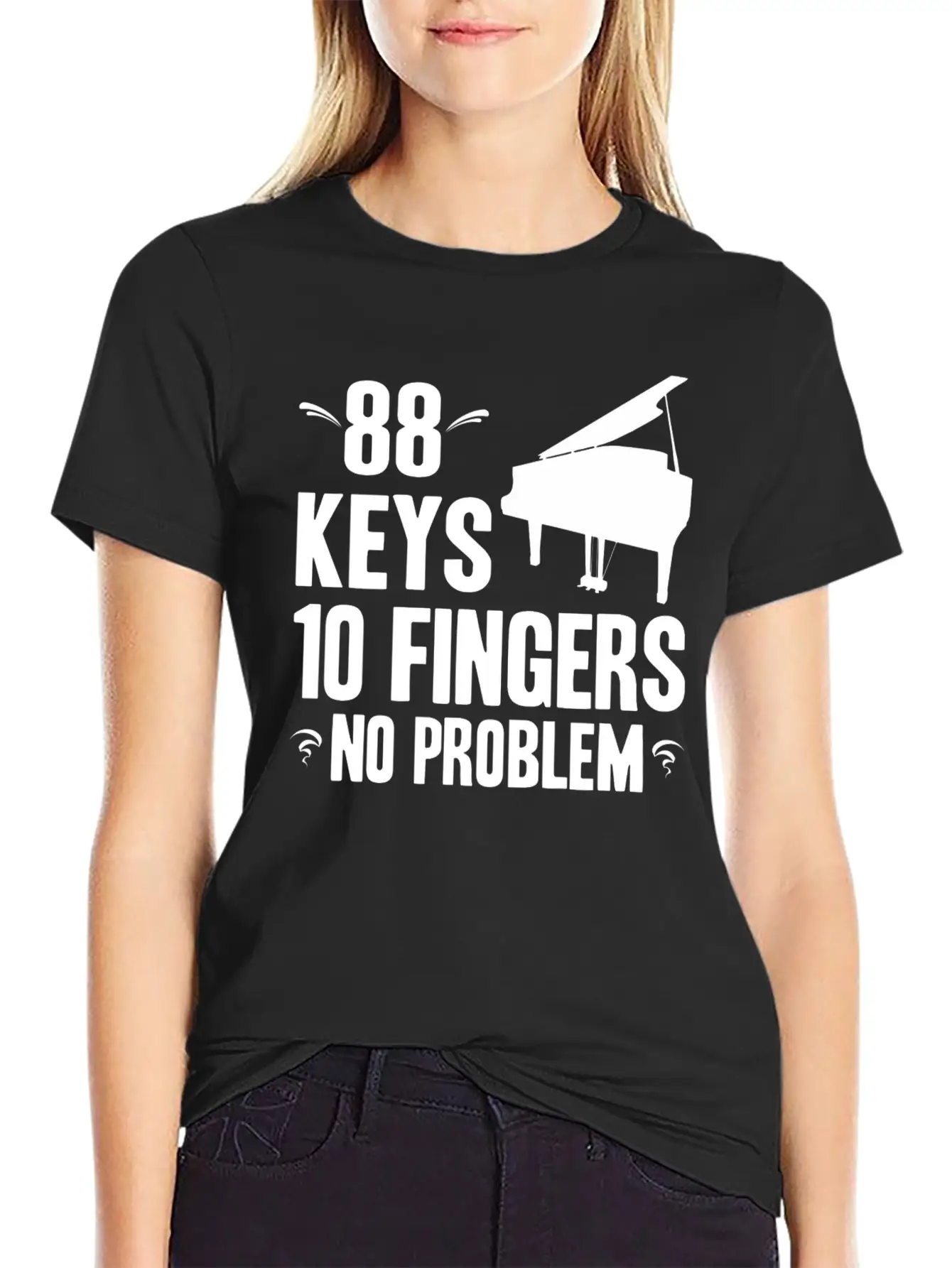Piano Essential Cotton Tee For Daily Outfits – Unisex Style