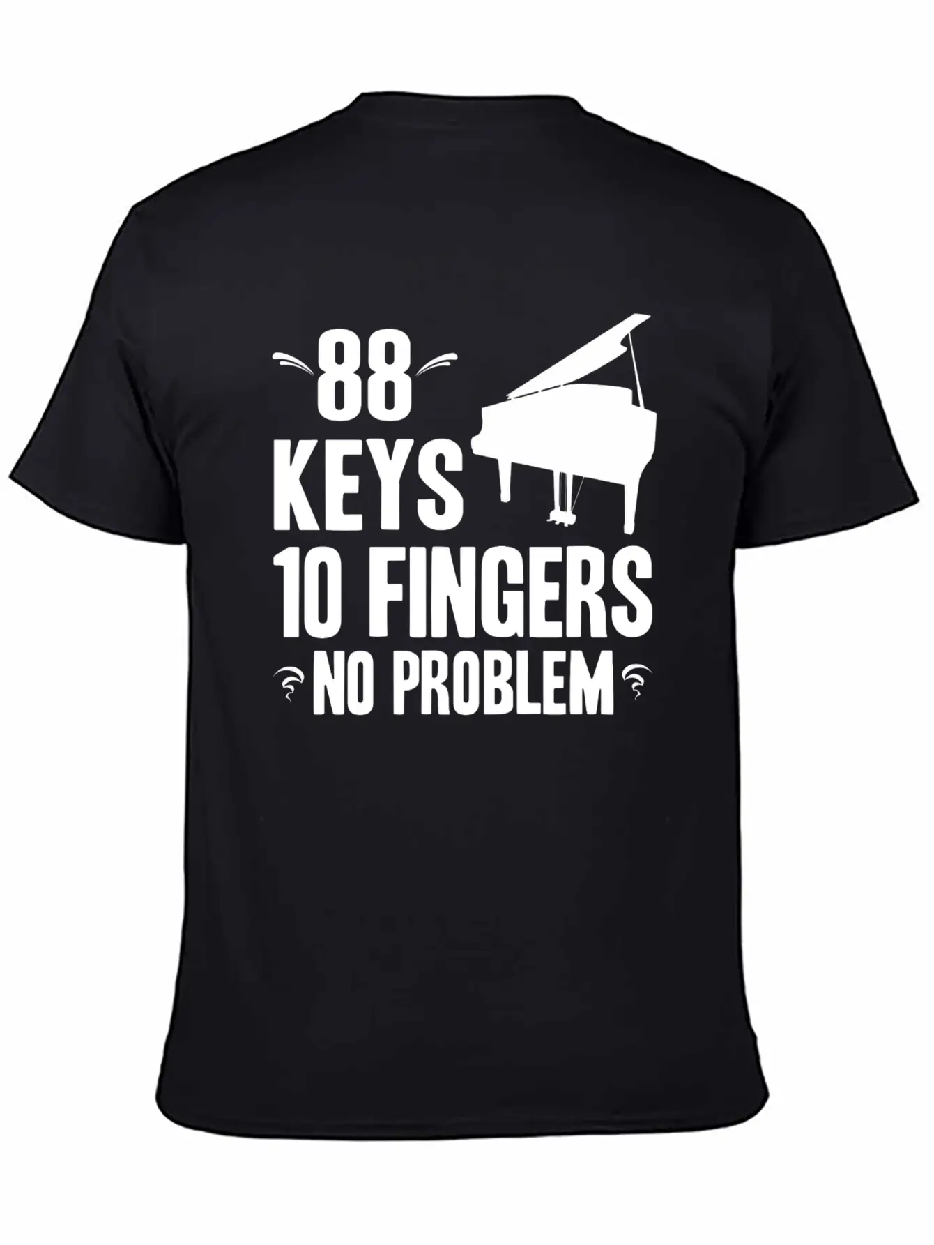Piano Essential Cotton Tee For Daily Outfits – Unisex Style