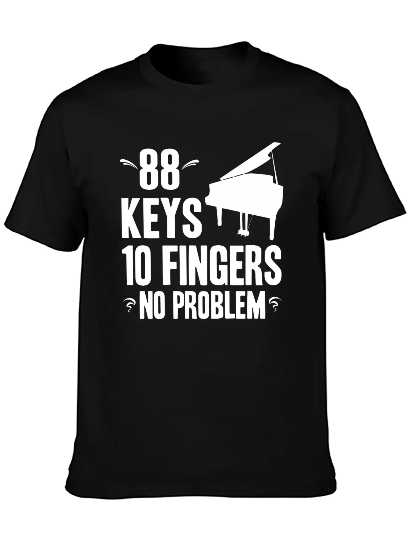 Piano Essential Cotton Tee For Daily Outfits – Unisex Style