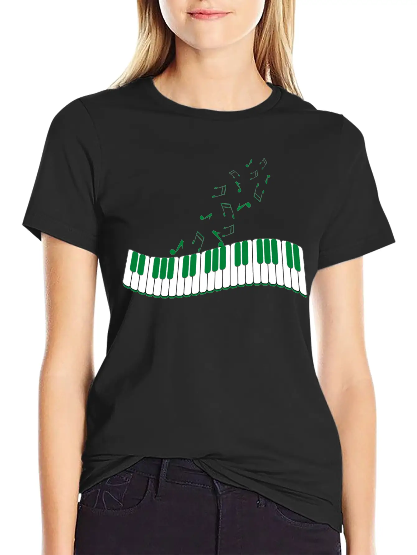Piano Keys Music Unisex Casual T-Shirt – Clean Design For Daily Comfort