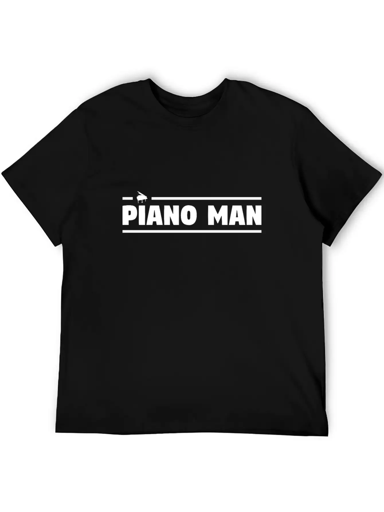 Piano Man Essential Cotton Tee For Daily Outfits – Unisex Style