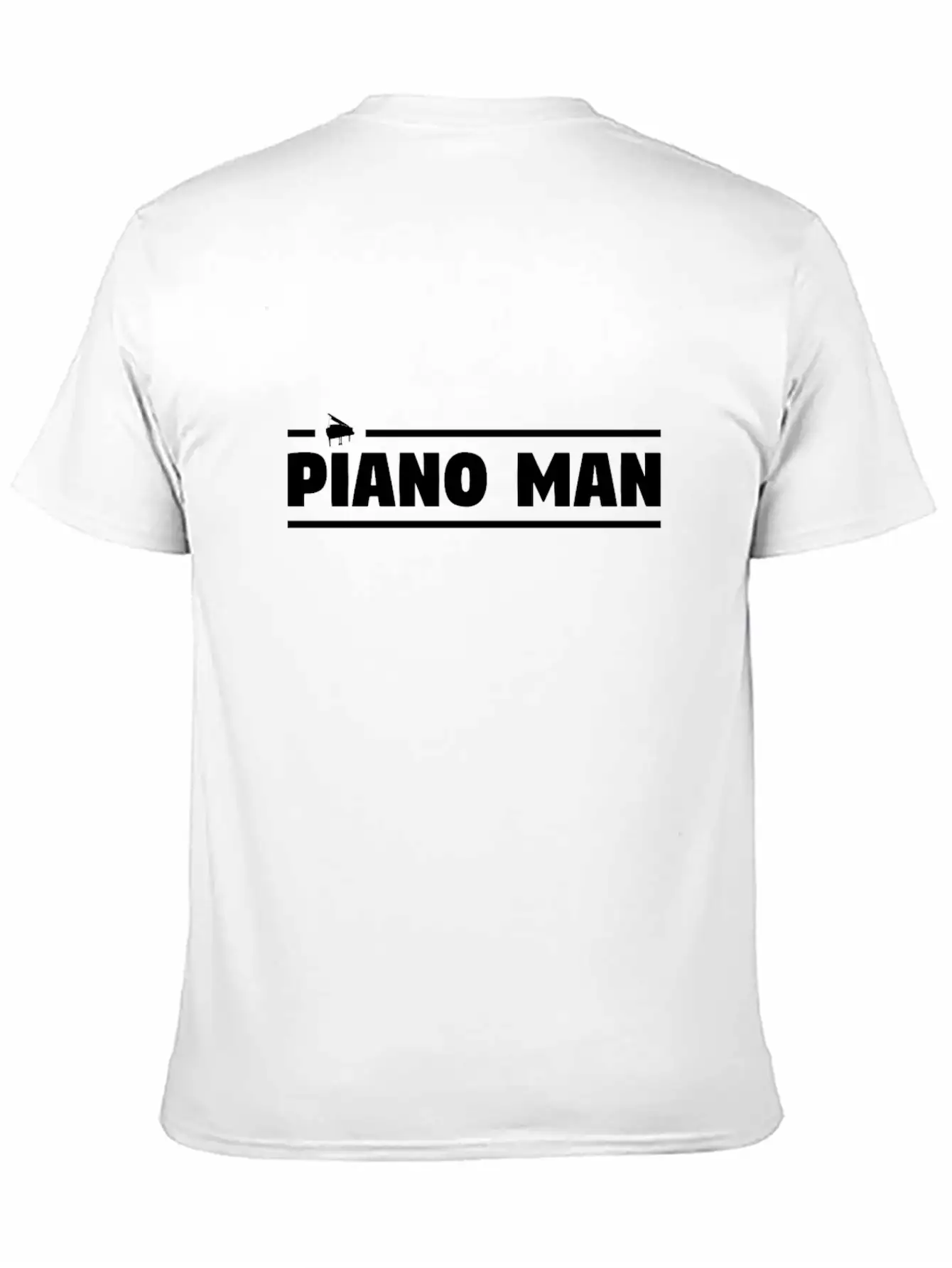 Piano Man Essential Cotton Tee For Daily Outfits – Unisex Style