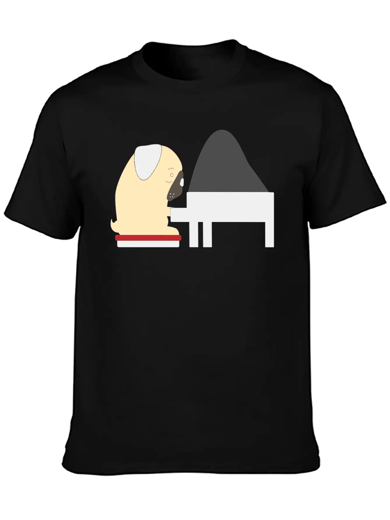 Piano Modern Fit Casual T-Shirt – Clean And Versatile Design