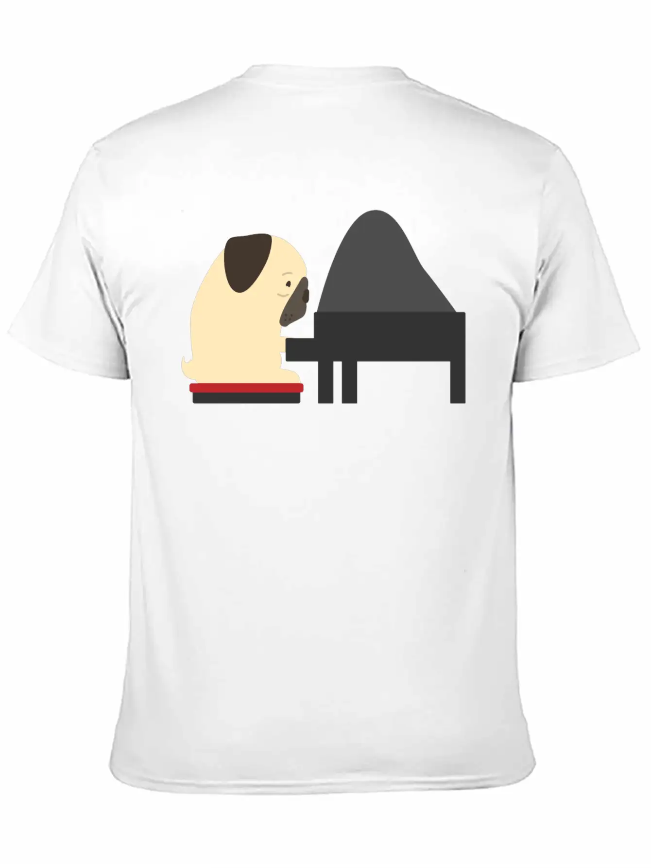 Piano Modern Fit Casual T-Shirt – Clean And Versatile Design