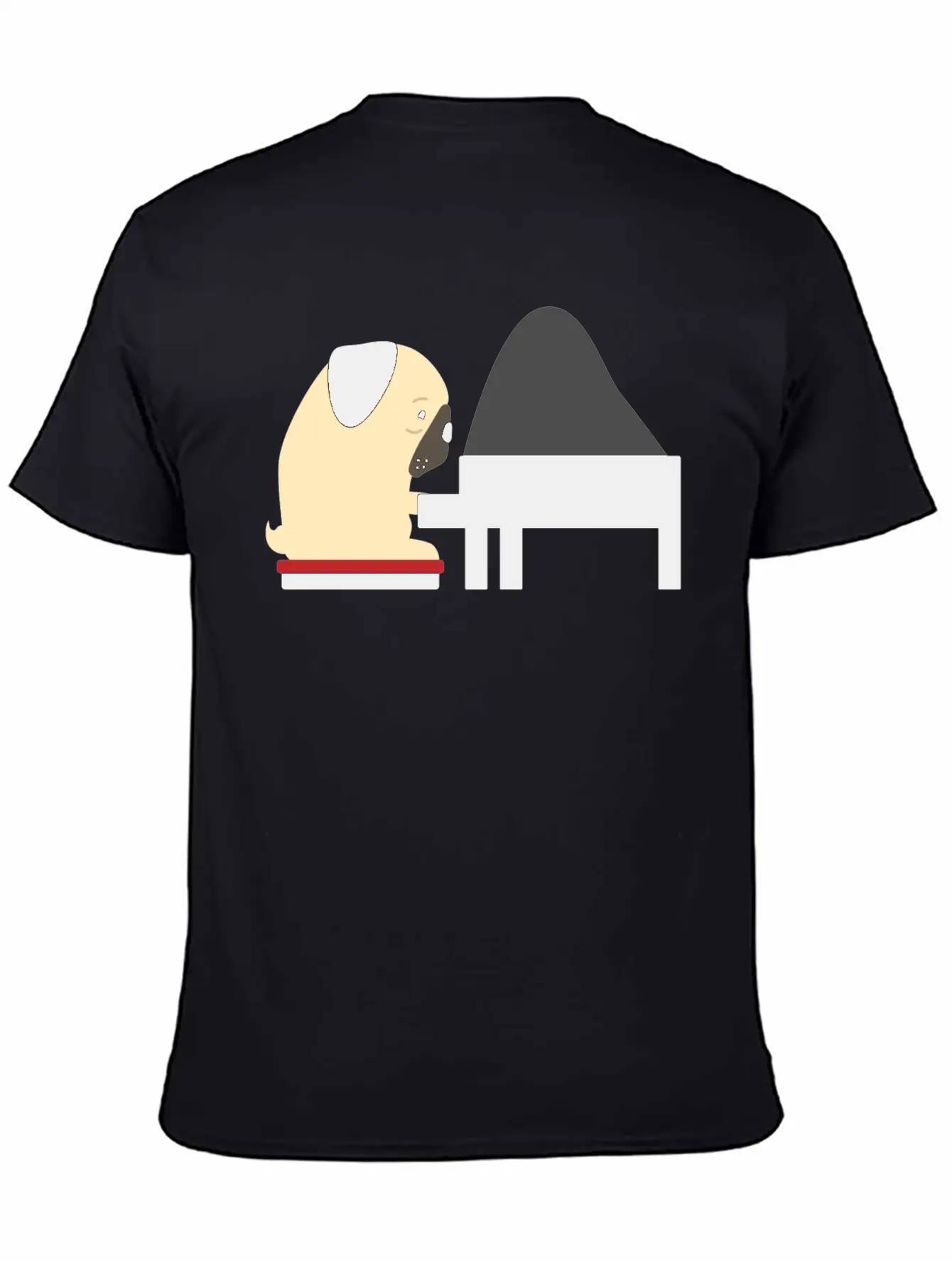 Piano Modern Fit Casual T-Shirt – Clean And Versatile Design