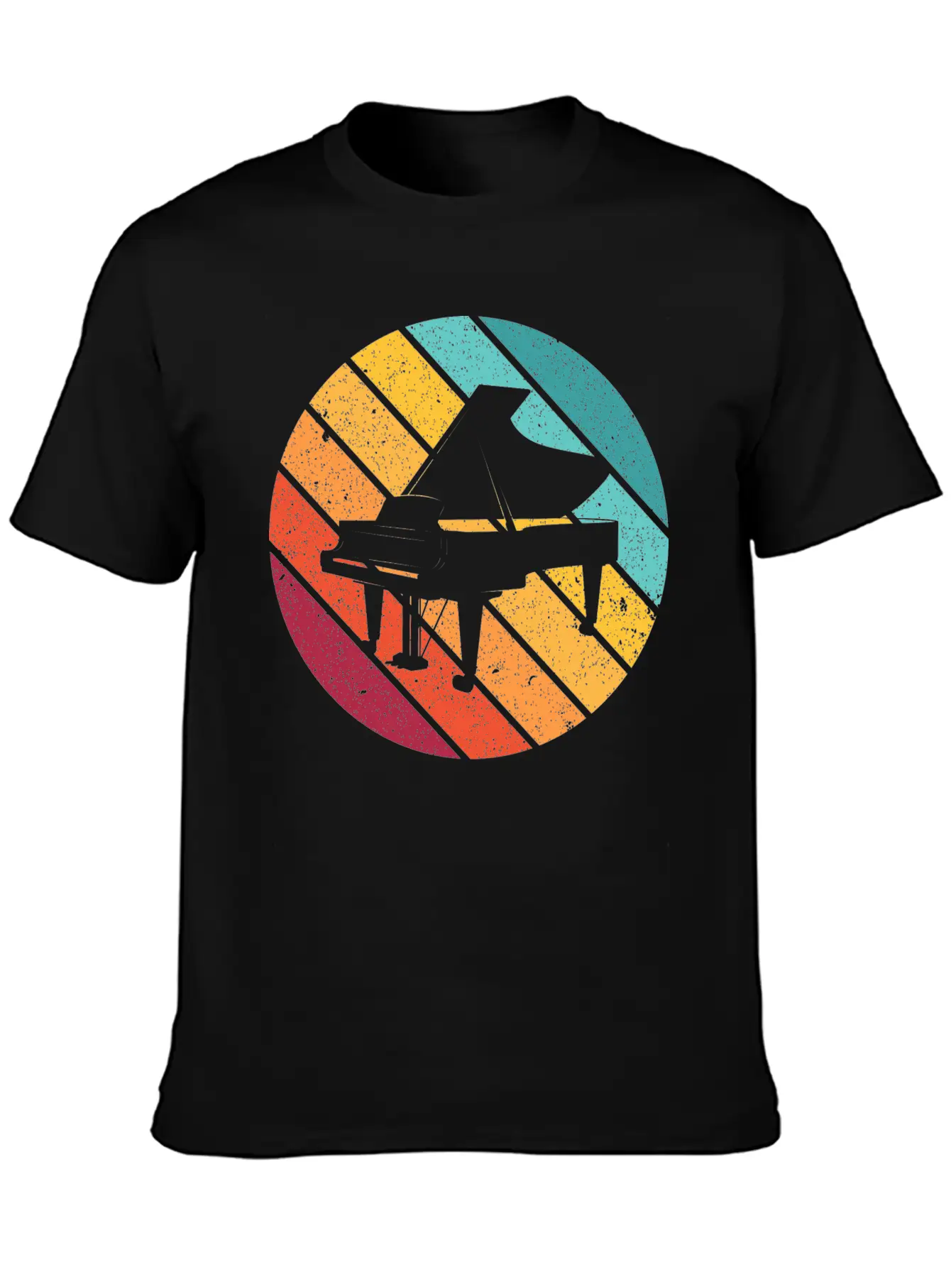 Piano Music Instrument Gift Pianist Keyboard Play Unisex Casual T-Shirt – Clean Design For Daily Comfort