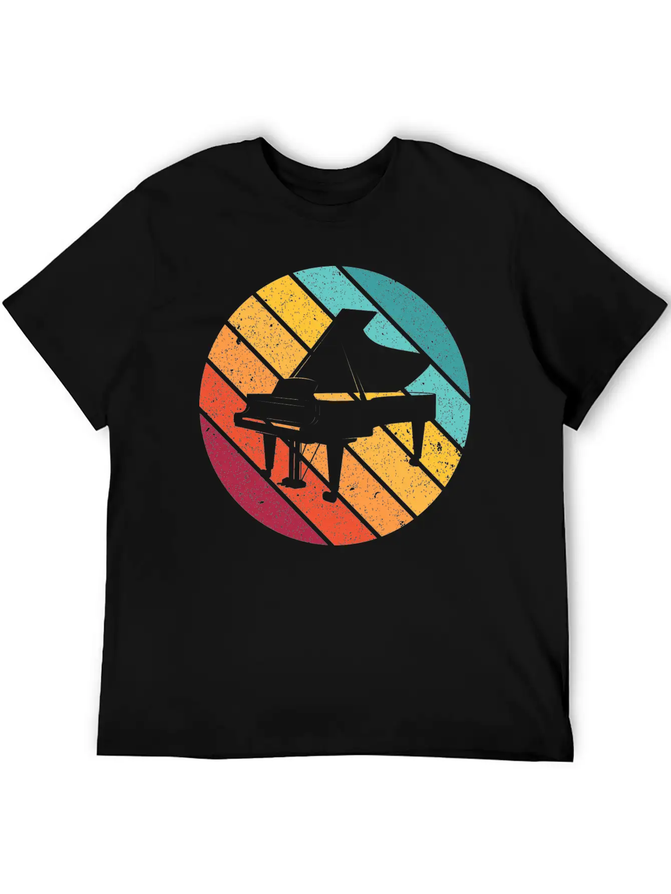 Piano Music Instrument Gift Pianist Keyboard Play Unisex Casual T-Shirt – Clean Design For Daily Comfort