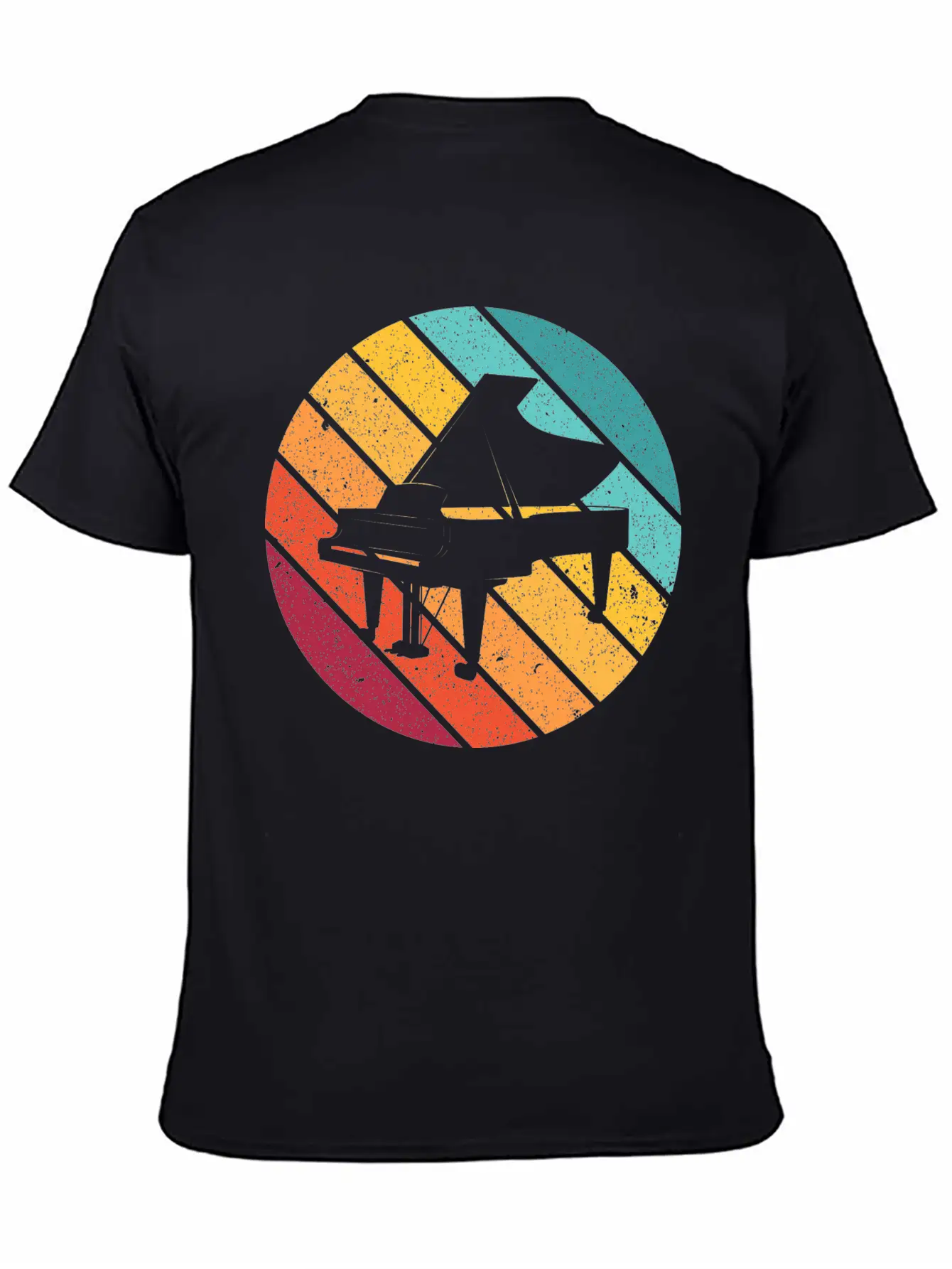 Piano Music Instrument Gift Pianist Keyboard Play Unisex Casual T-Shirt – Clean Design For Daily Comfort