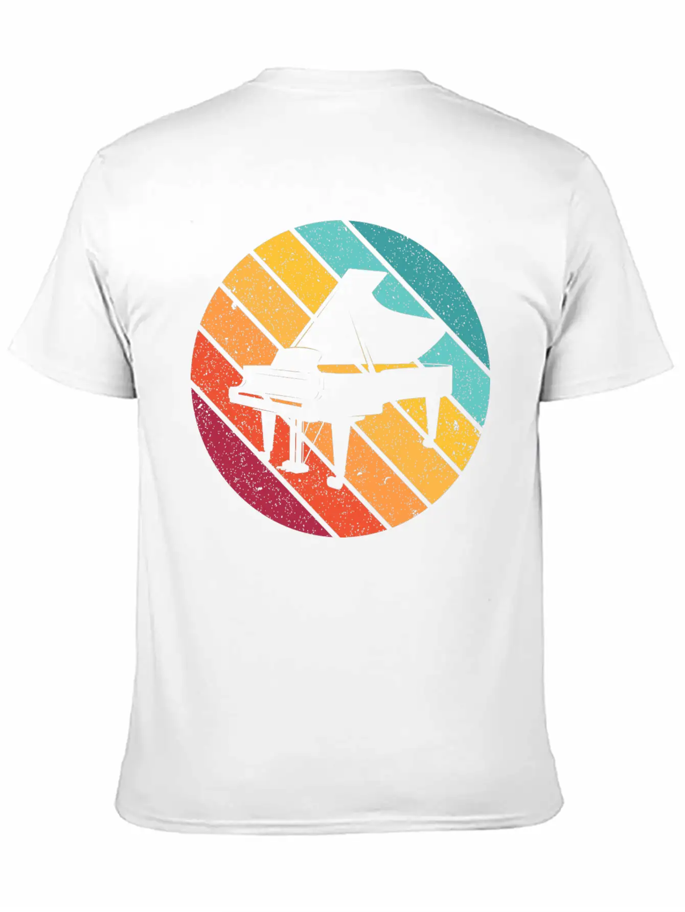 Piano Music Instrument Gift Pianist Keyboard Play Unisex Casual T-Shirt – Clean Design For Daily Comfort