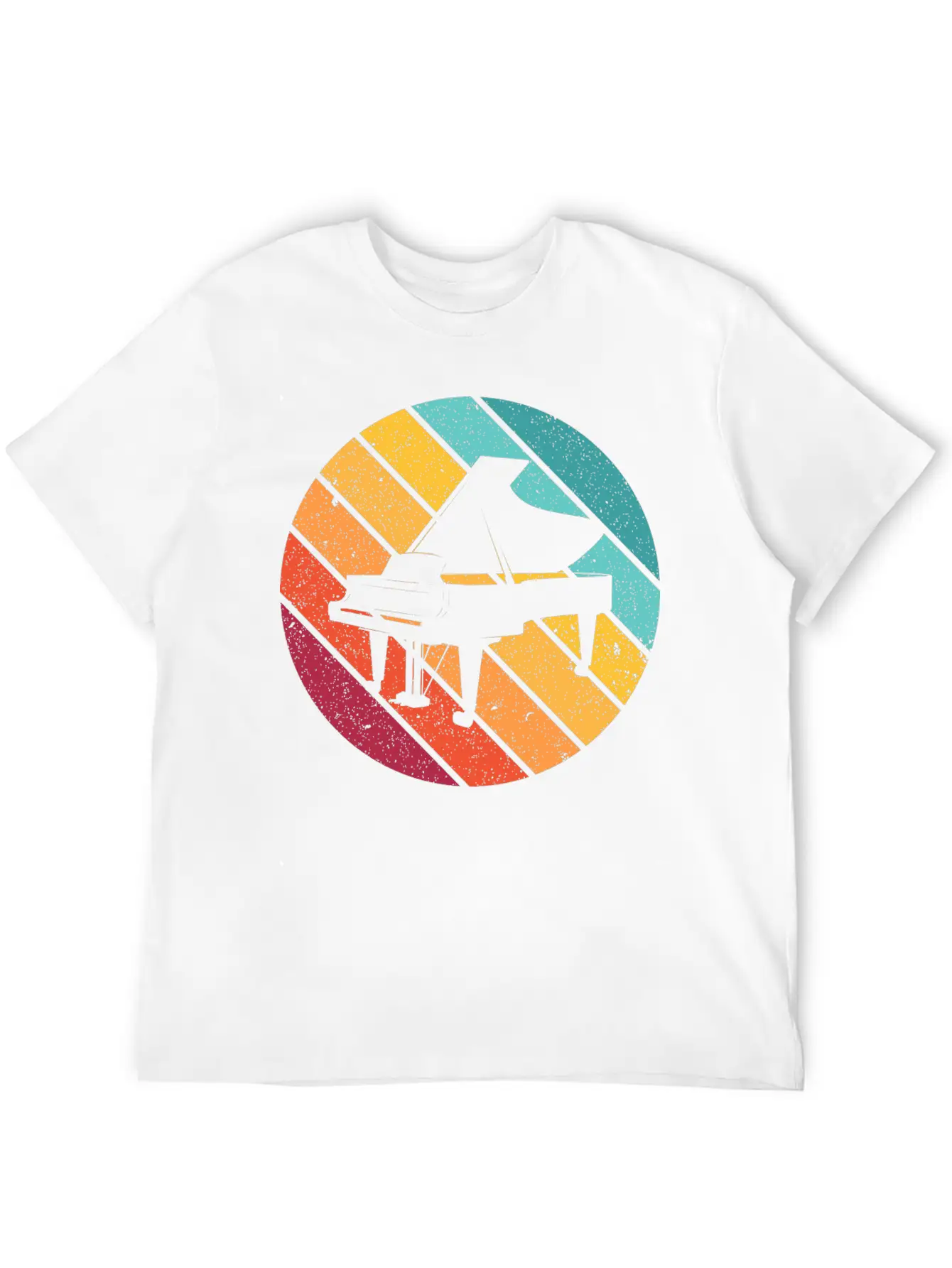 Piano Music Instrument Gift Pianist Keyboard Play Unisex Casual T-Shirt – Clean Design For Daily Comfort