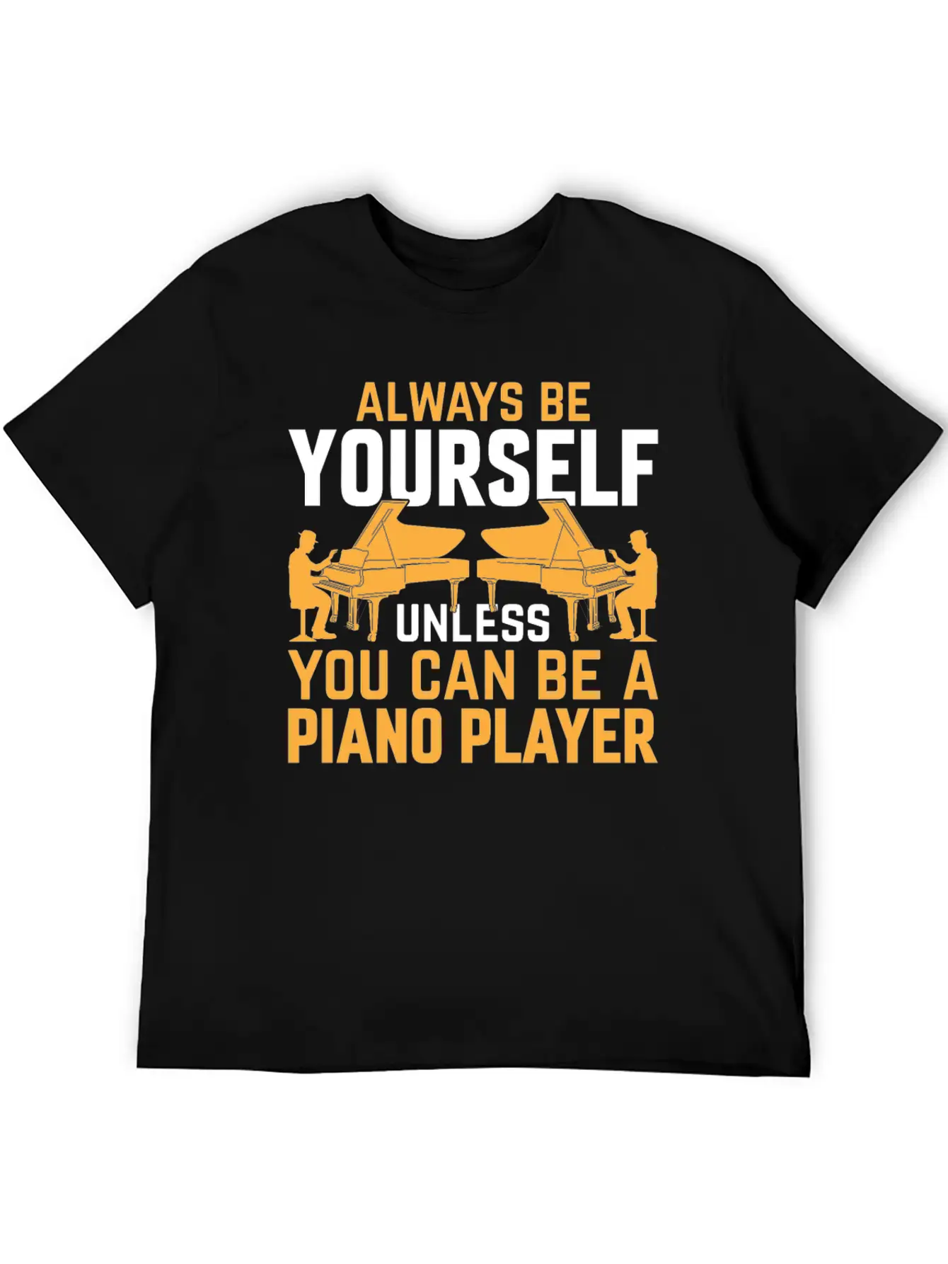 Piano Musician Pianist - Funny Piano Player Lightweight Cotton T-Shirt – Daily Comfort Graphic Shirt