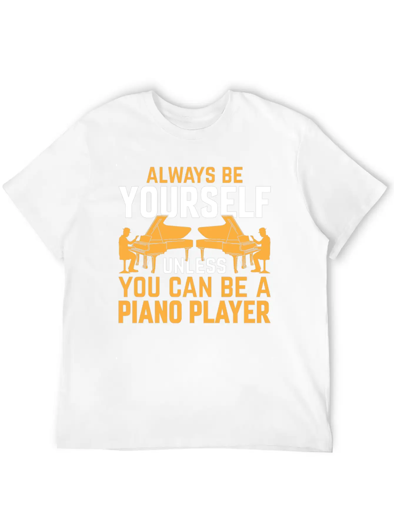 Piano Musician Pianist - Funny Piano Player Lightweight Cotton T-Shirt – Daily Comfort Graphic Shirt